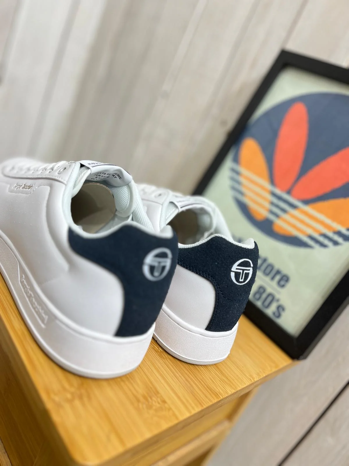 Sergio Tacchini Capri Trainers - White / Navy - Image 3