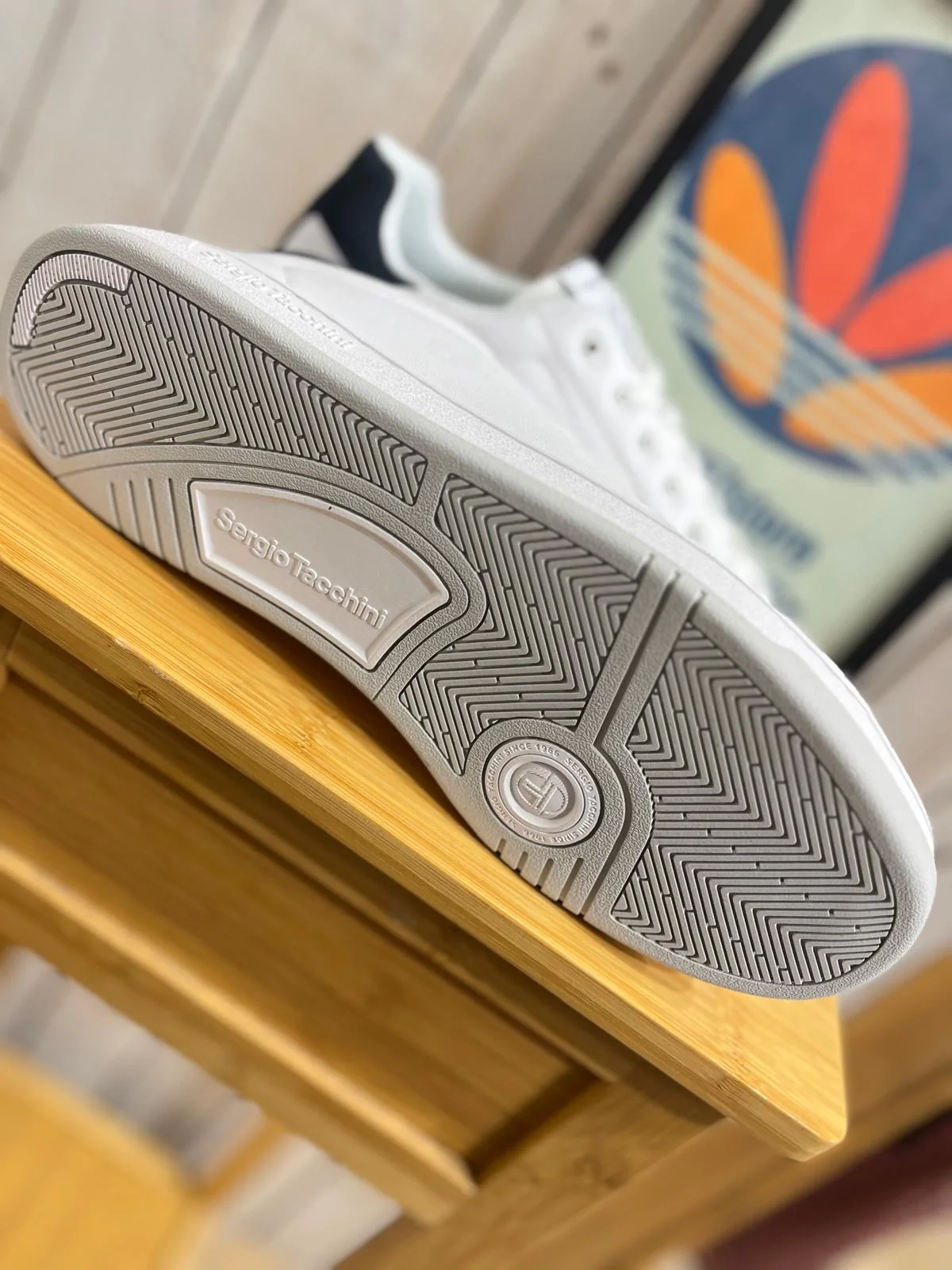 Sergio Tacchini Capri Trainers - White / Navy - Image 4