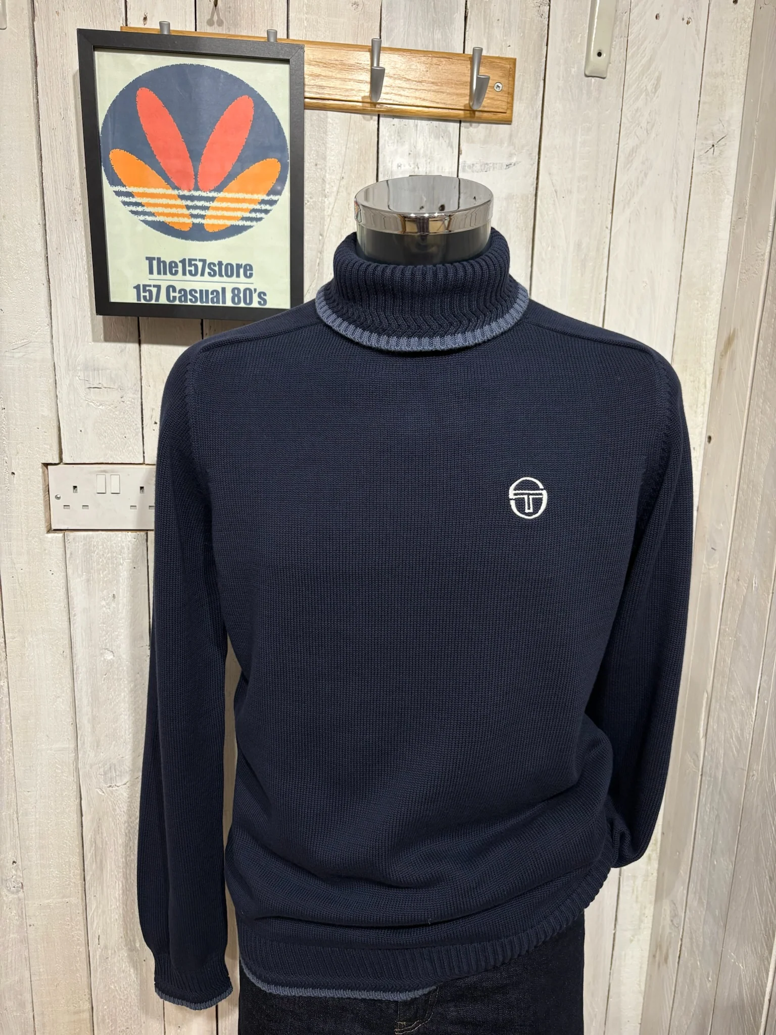 Sergio Tacchini Caruso Roll Neck Top - Maritime Blue