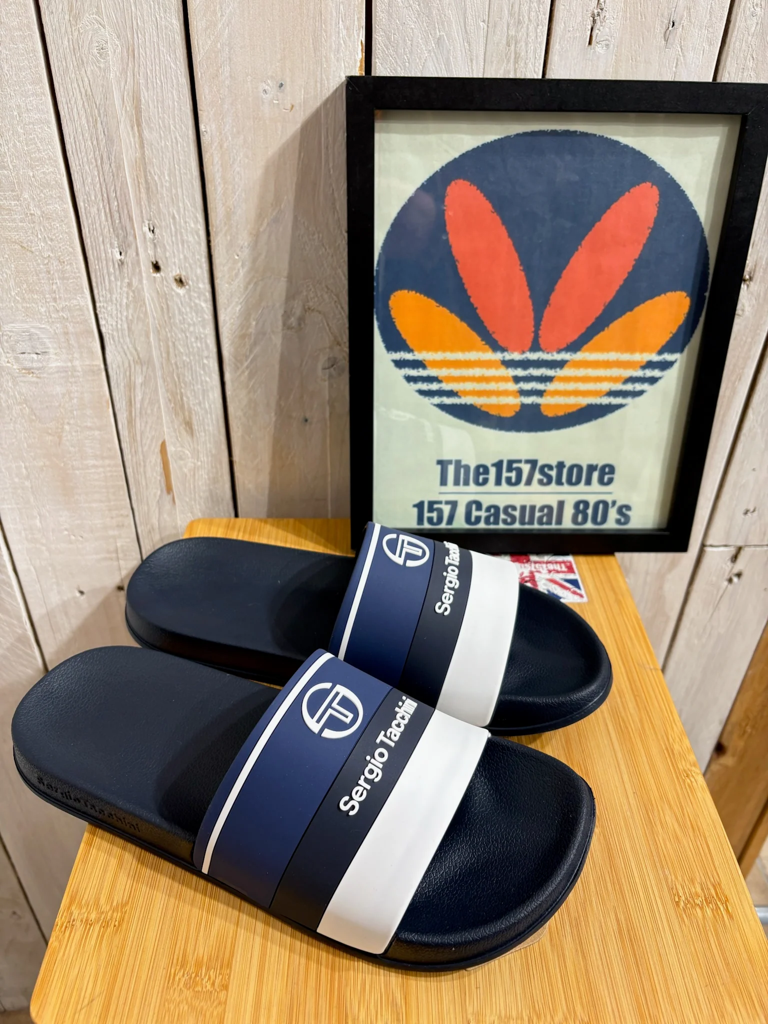 Sergio Tacchini Caspio Slider - Navy Peony Navy White