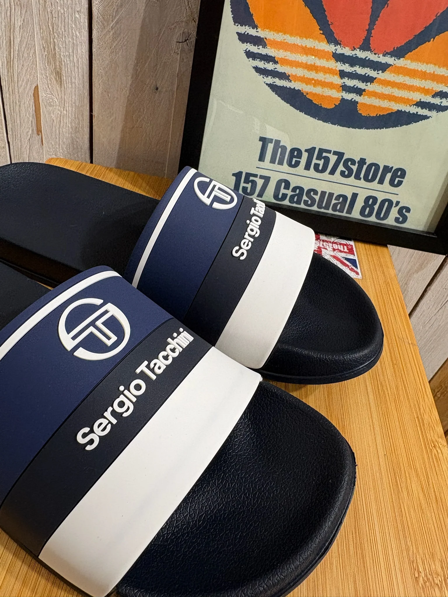 Sergio Tacchini Caspio Slider - Navy Peony Navy White - Image 2