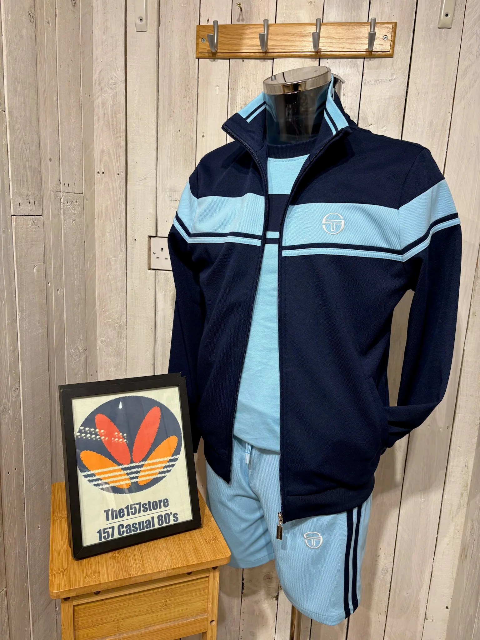 Sergio Tacchini Damarindo Track Top - Maritime Blue / Baltic Sea SS26 - Image 4