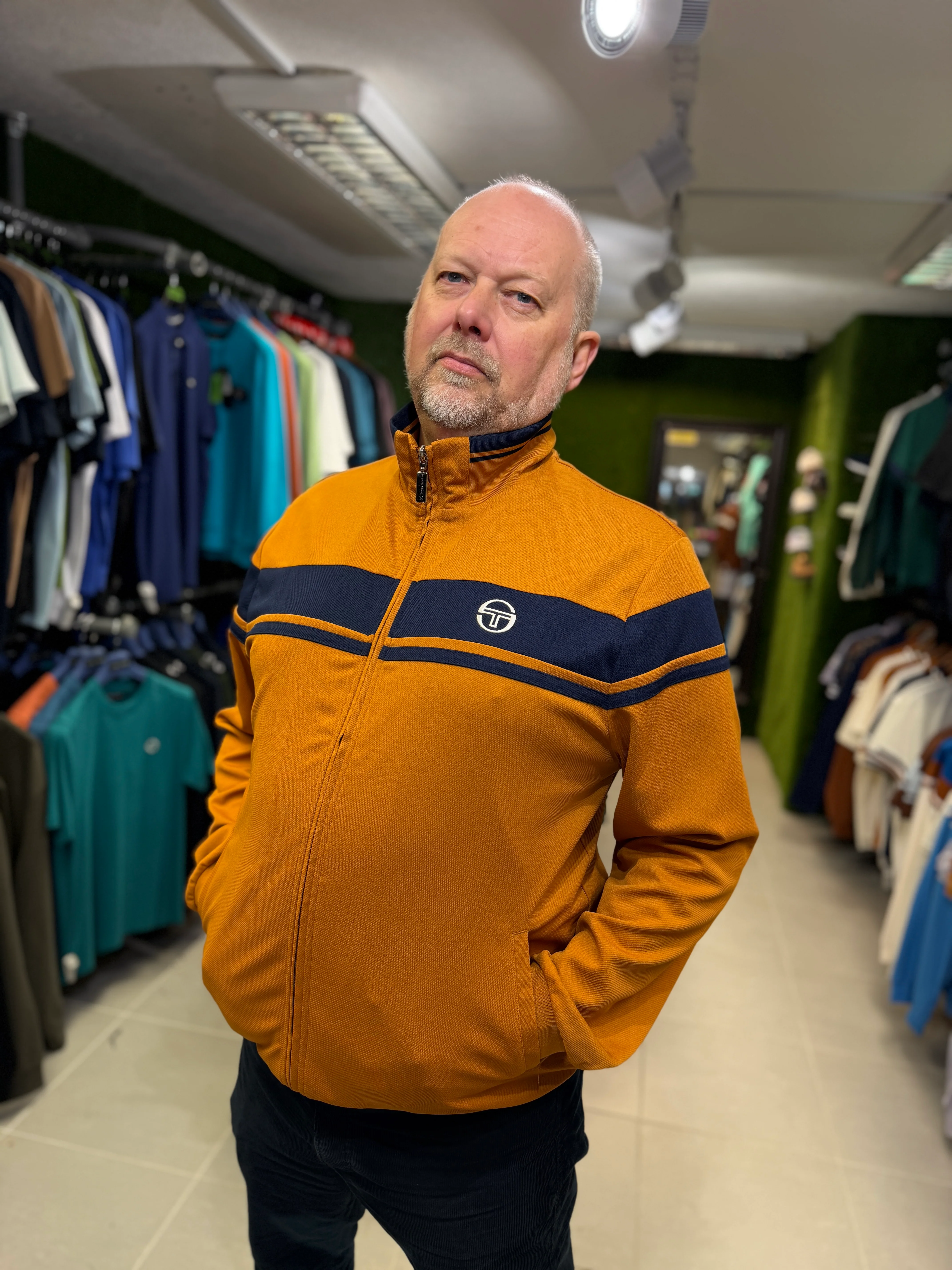 Sergio Tacchini Damarindo Track Top - Pumpkin Spice - Image 2