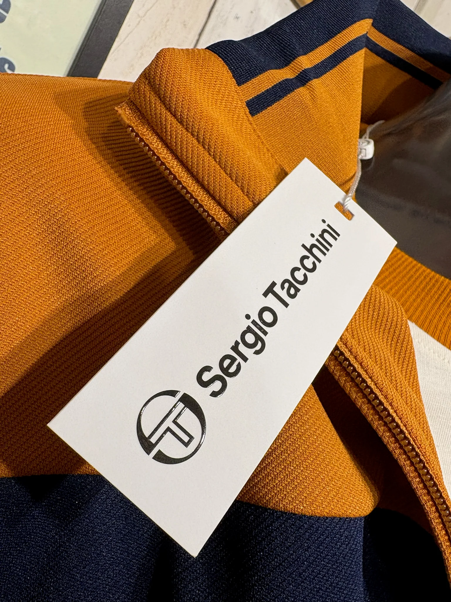 Sergio Tacchini Damarindo Track Top - Pumpkin Spice - Image 5