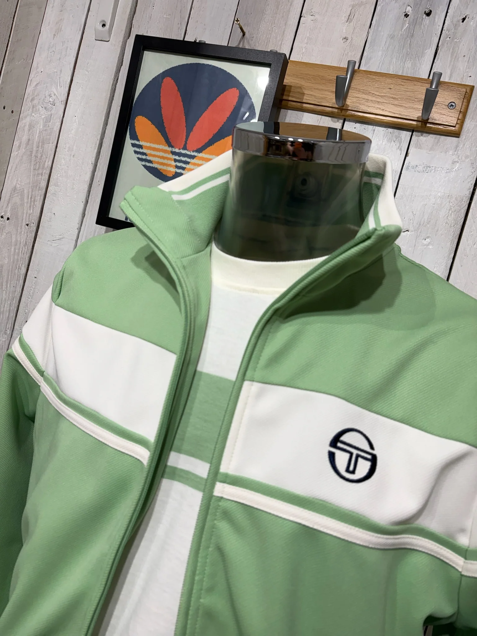 Sergio Tacchini Damarindo Track Top - Quiet Green - Image 2