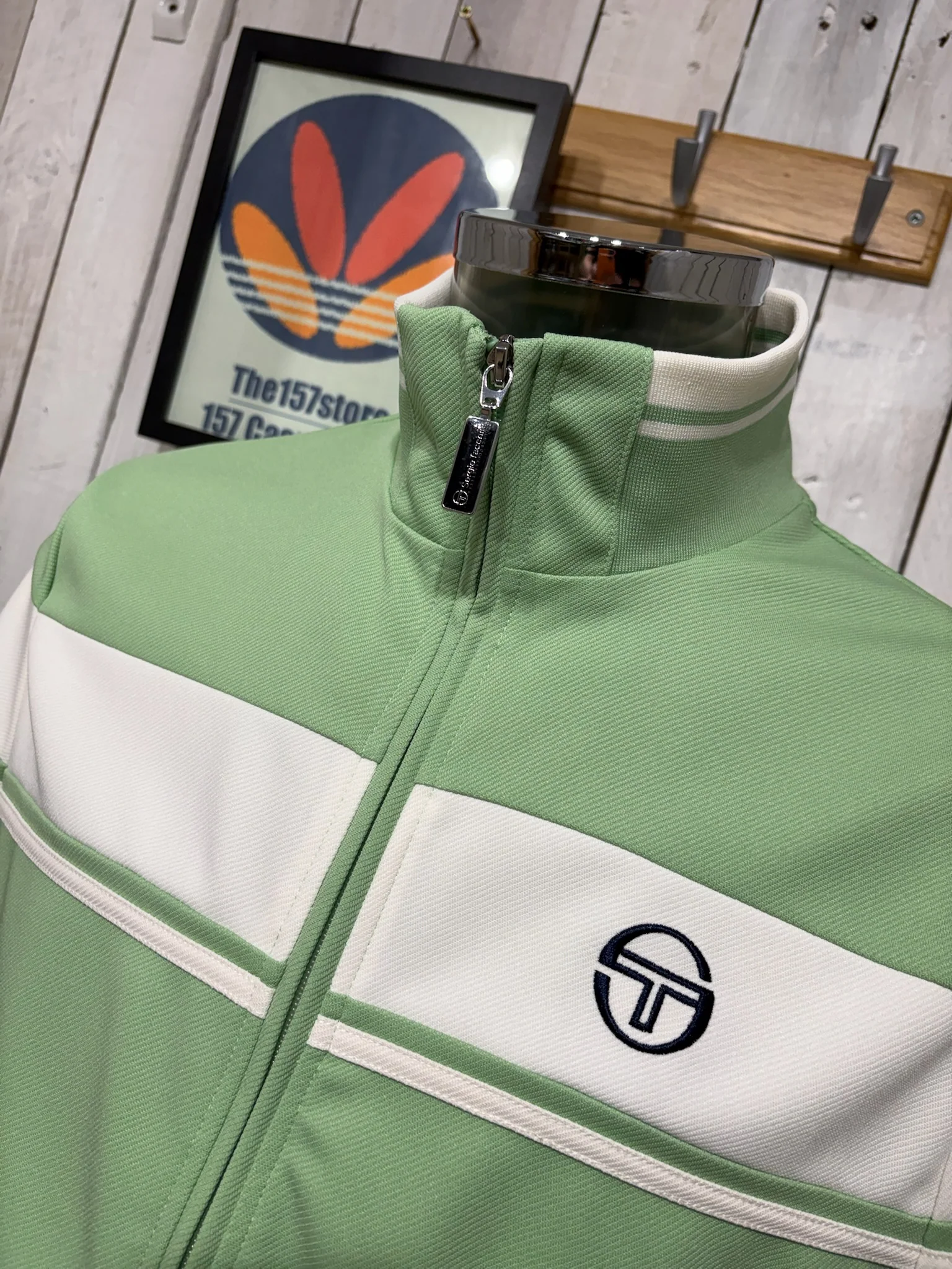 Sergio Tacchini Damarindo Track Top - Quiet Green - Image 4