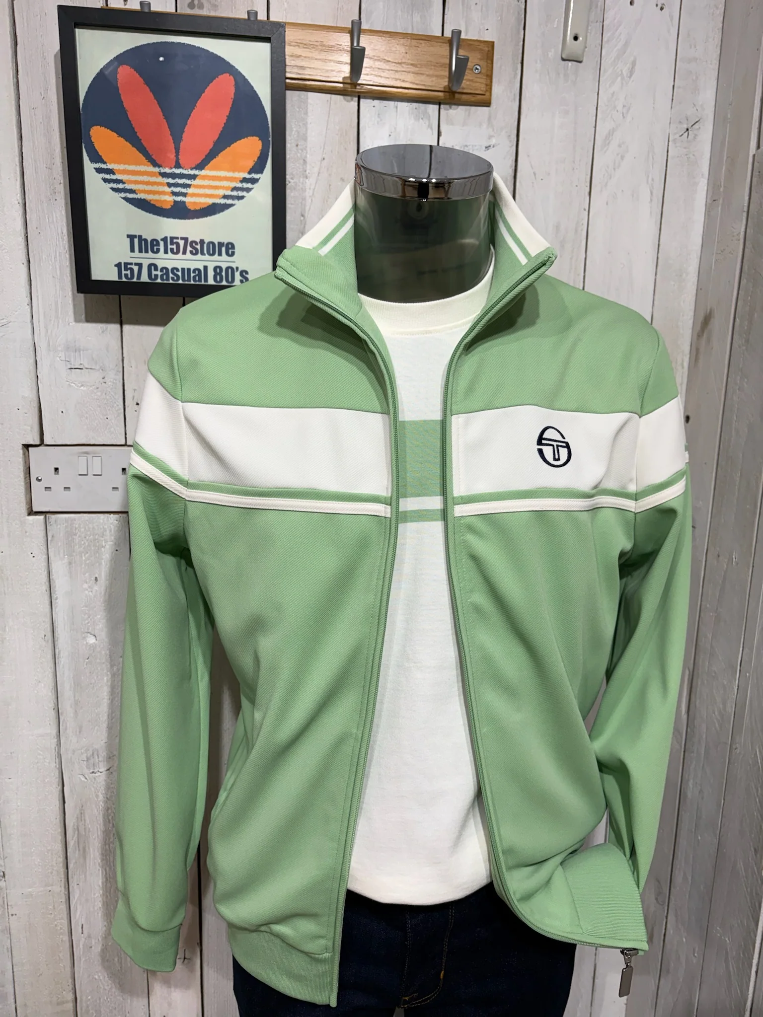 Sergio Tacchini Damarindo Track Top - Quiet Green - Image 5