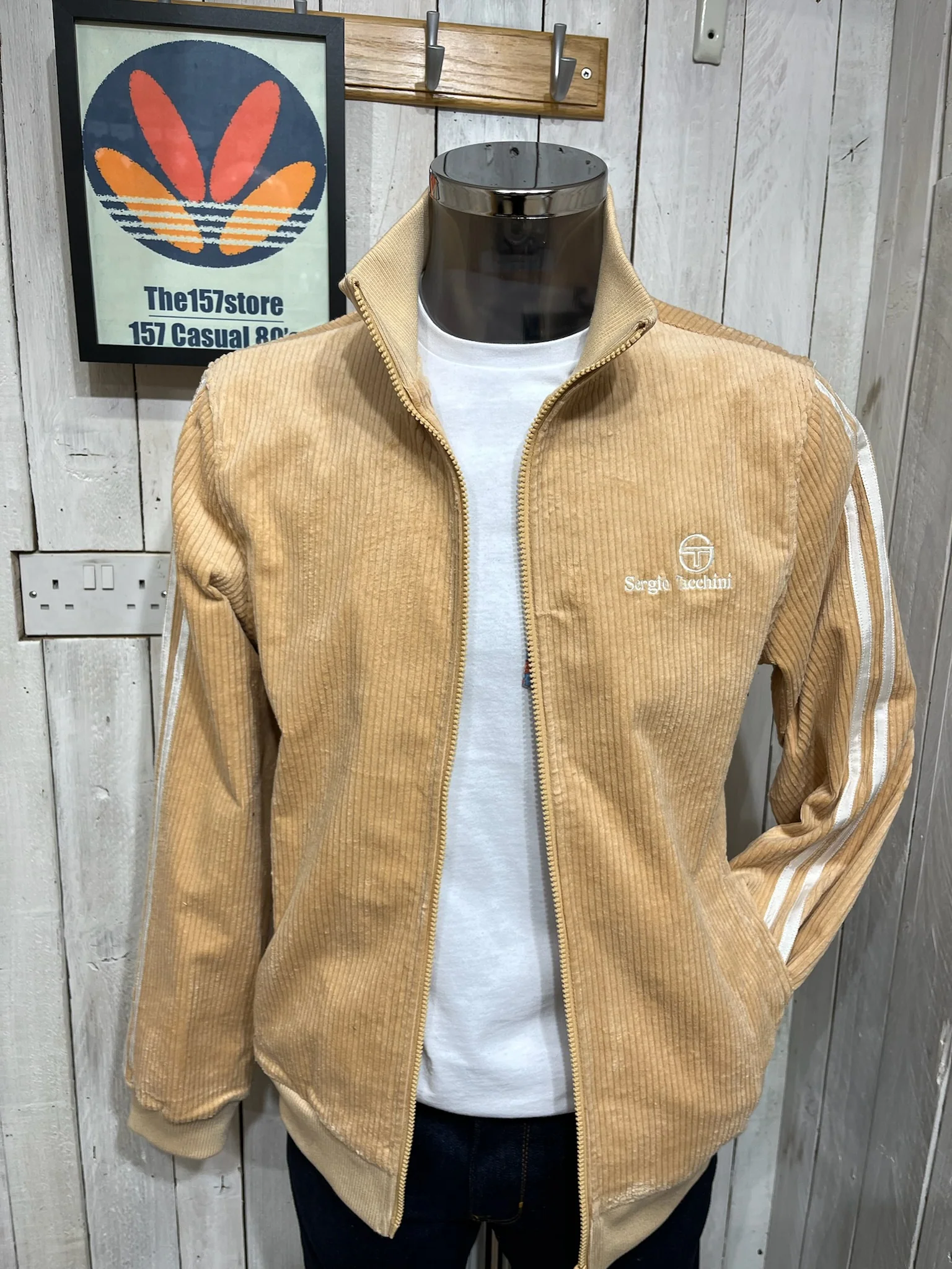 Sergio Tacchini Edgar Track Top Corduroy - Latte
