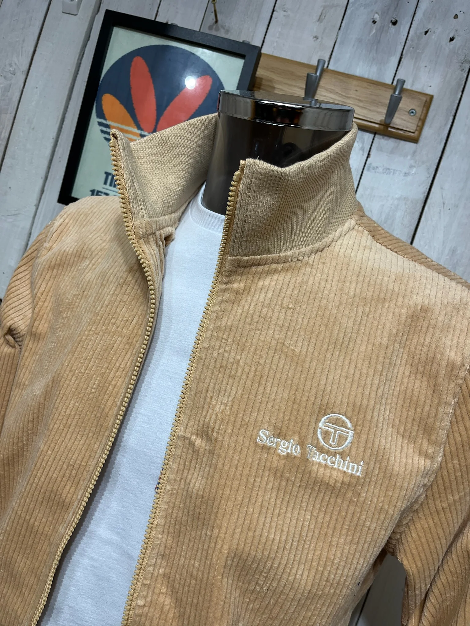 Sergio Tacchini Edgar Track Top Corduroy - Latte - Image 2