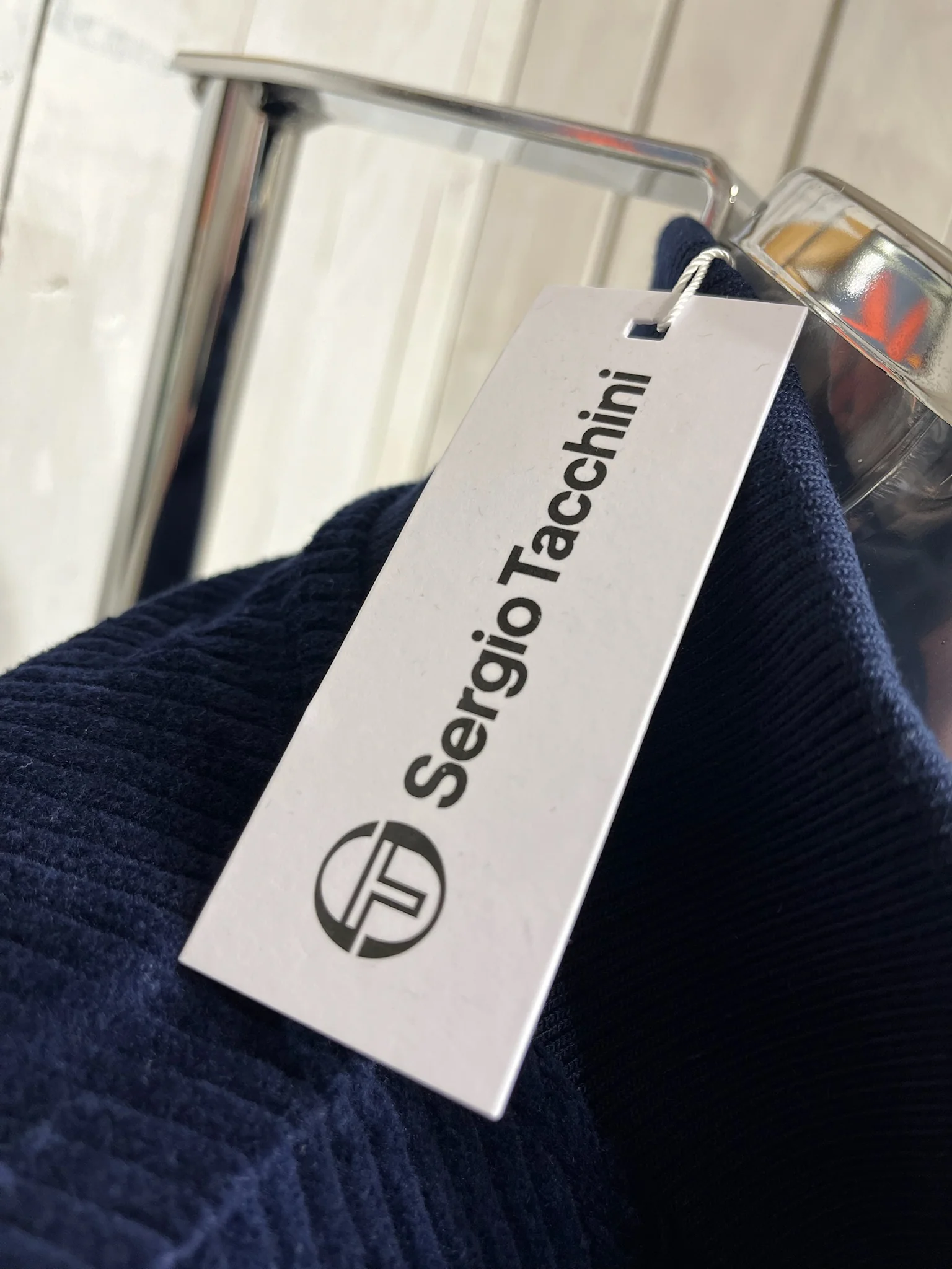 Sergio Tacchini Edgar Track Top Corduroy - Maratime Blue - Image 3