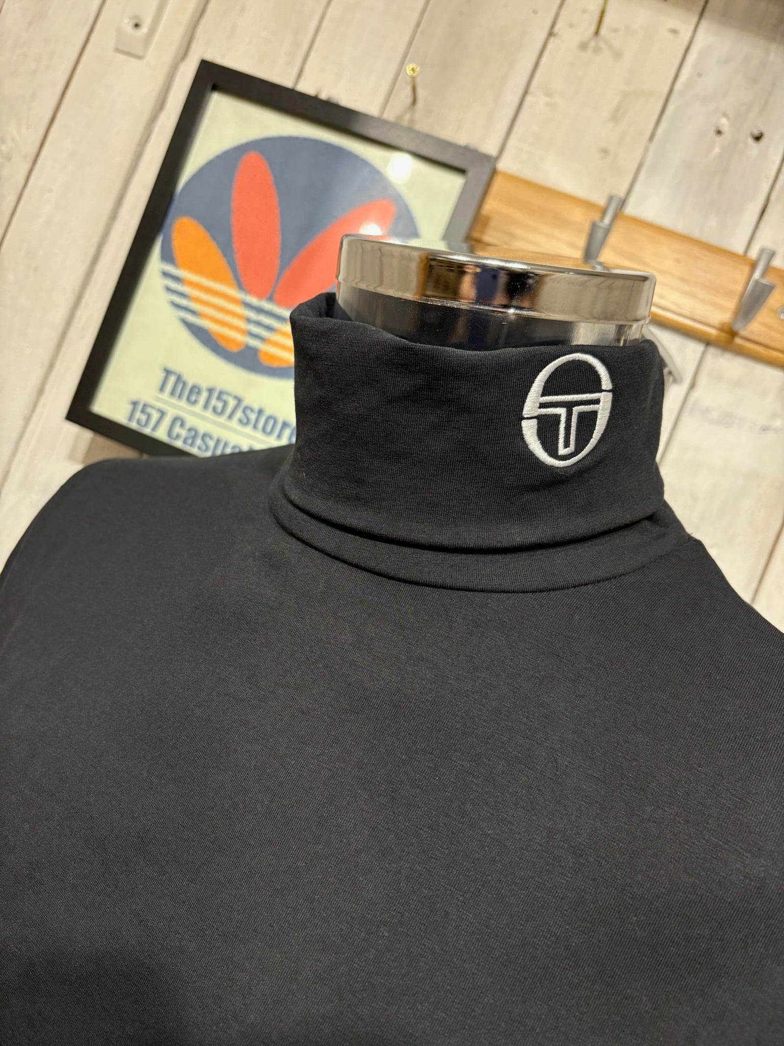 Sergio Tacchini Edward Roll Neck - Black - Image 3