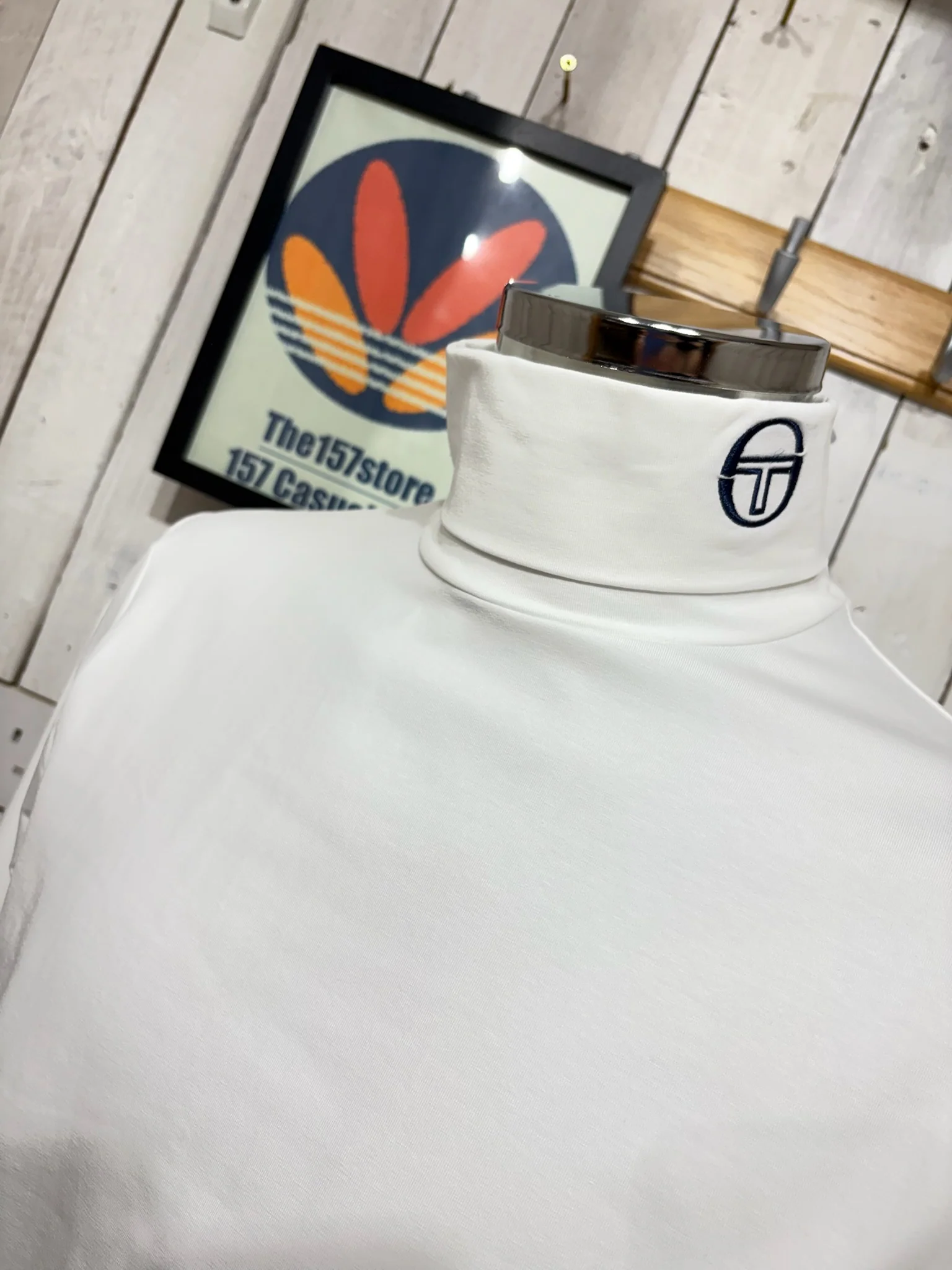 Sergio Tacchini Edward Roll Neck - White - Image 3