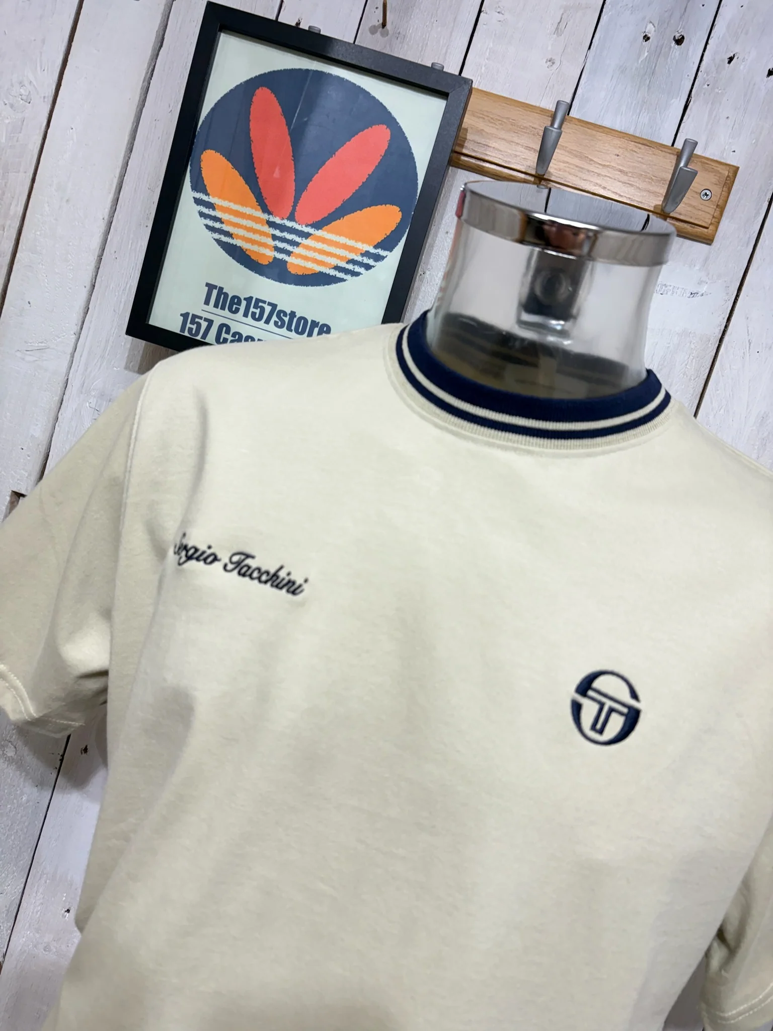 Sergio Tacchini Gobert Ringer Tee - Pelican - Image 2