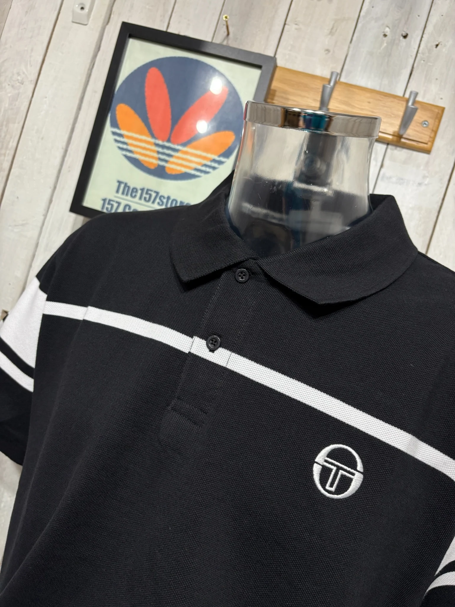 Sergio Tacchini Heath Polo - Black / White - Image 2