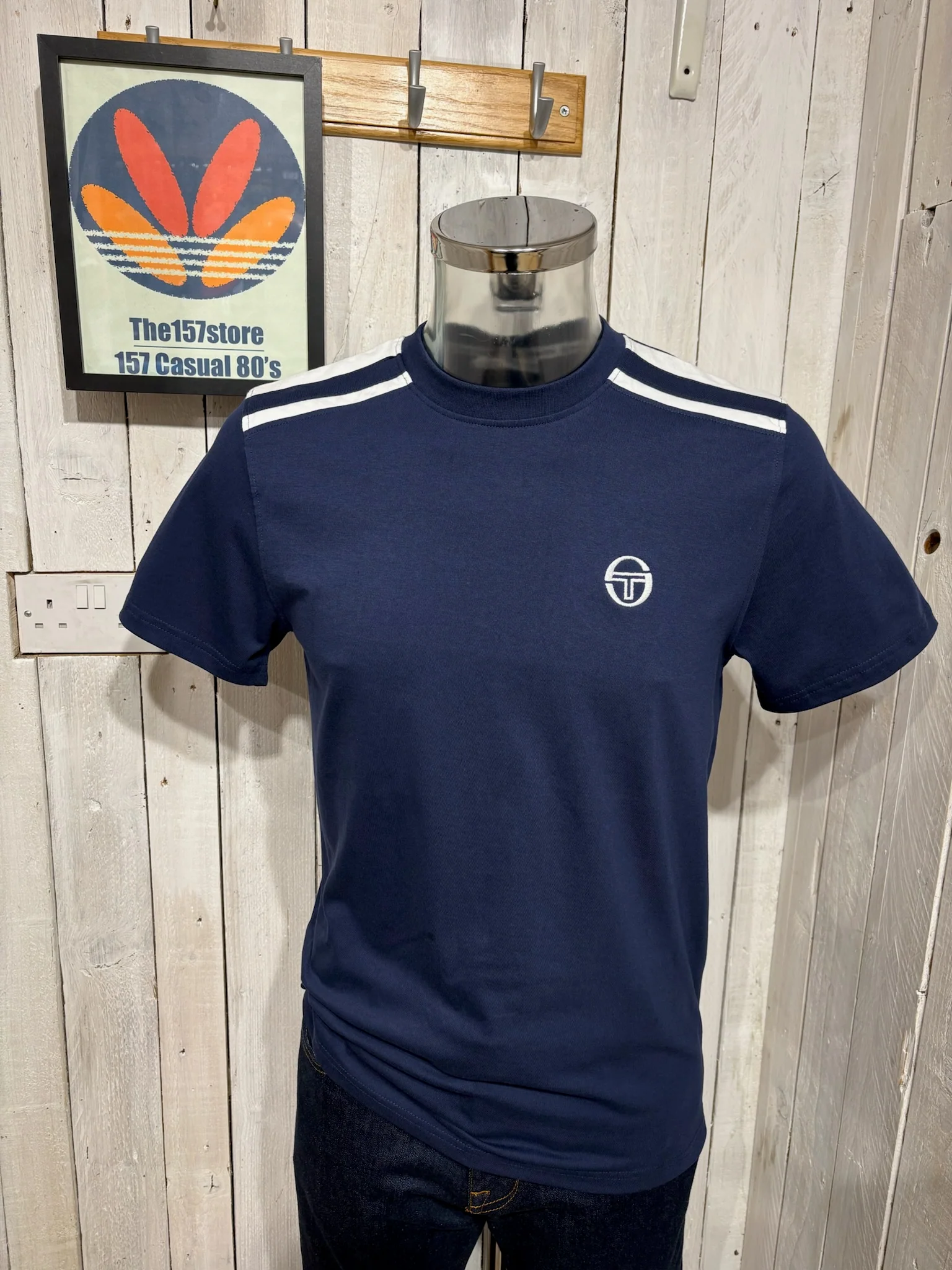Sergio Tacchini Locchi Tee - Maritime Blue / White