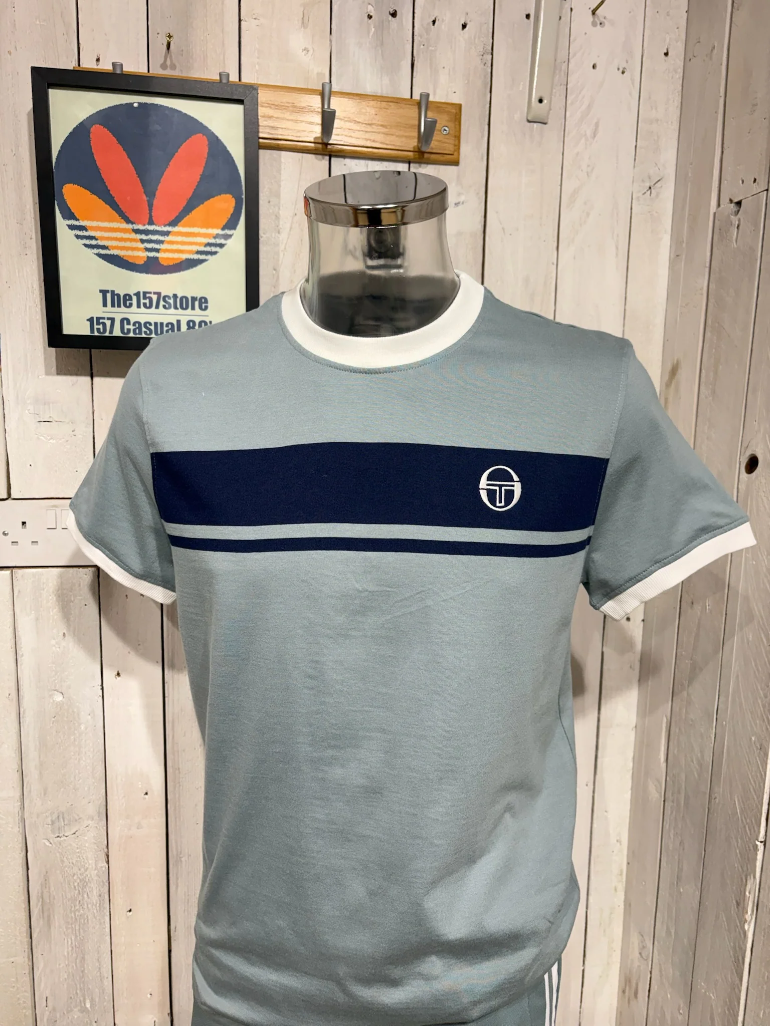 Sergio Tacchini Master Tee - Lead / Maritime Blue SS26