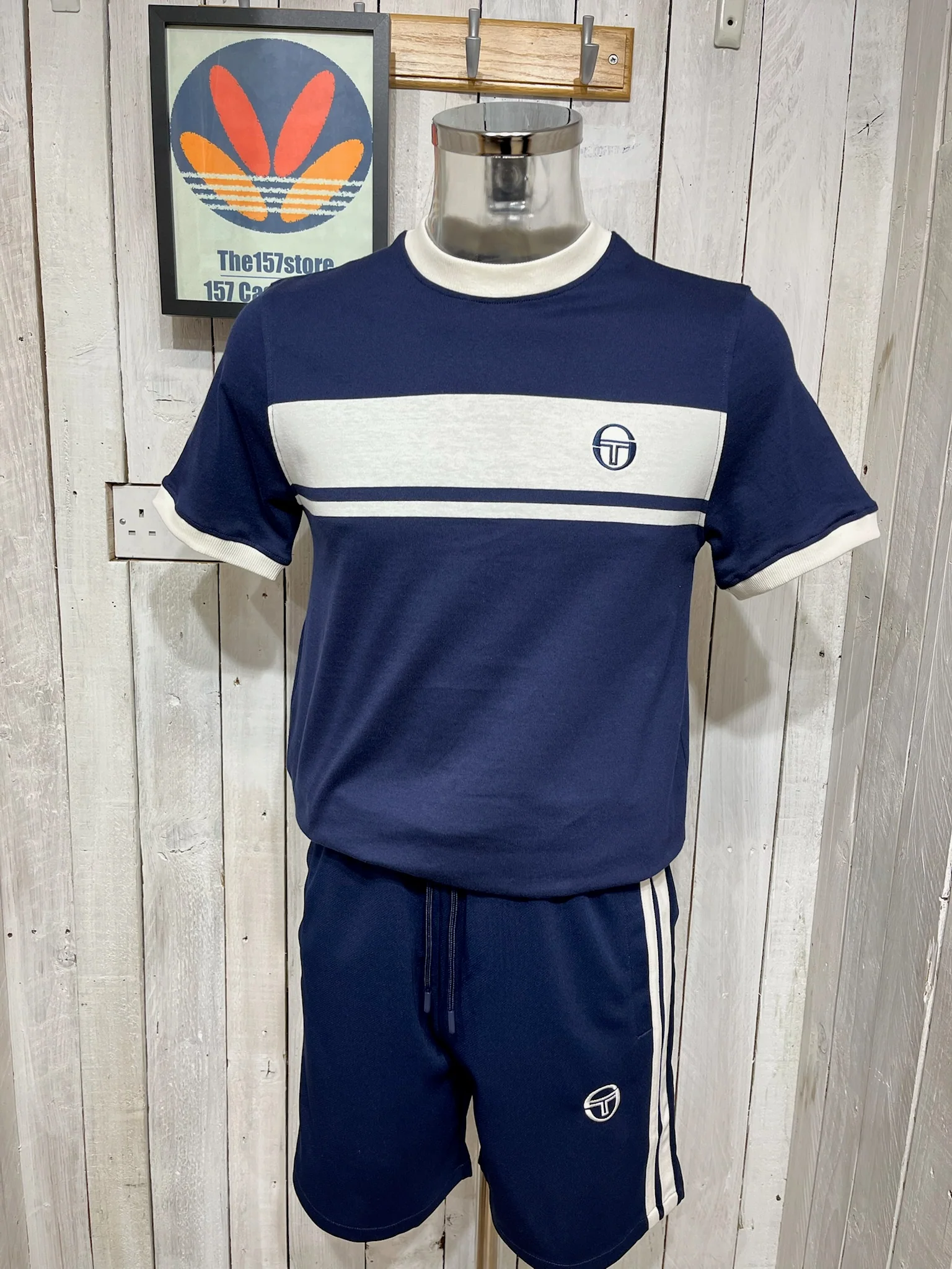 Sergio Tacchini Master Tee - Maritime Blue / Gardenia - Image 4