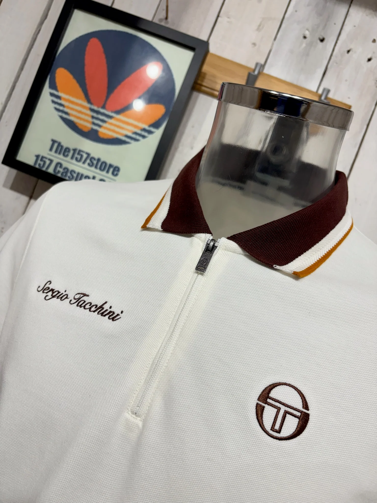 Sergio Tacchini Nanto Zip Polo - Gardenia - Image 2