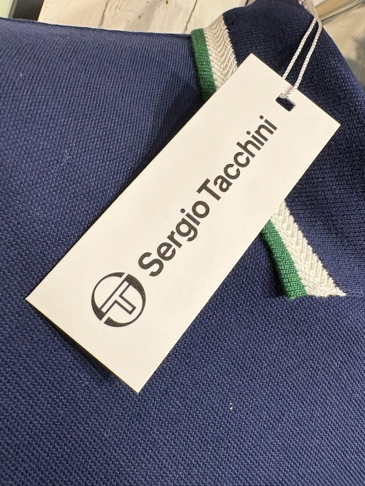 Sergio Tacchini Nanto Zip Polo - Maritime Blue - Image 3