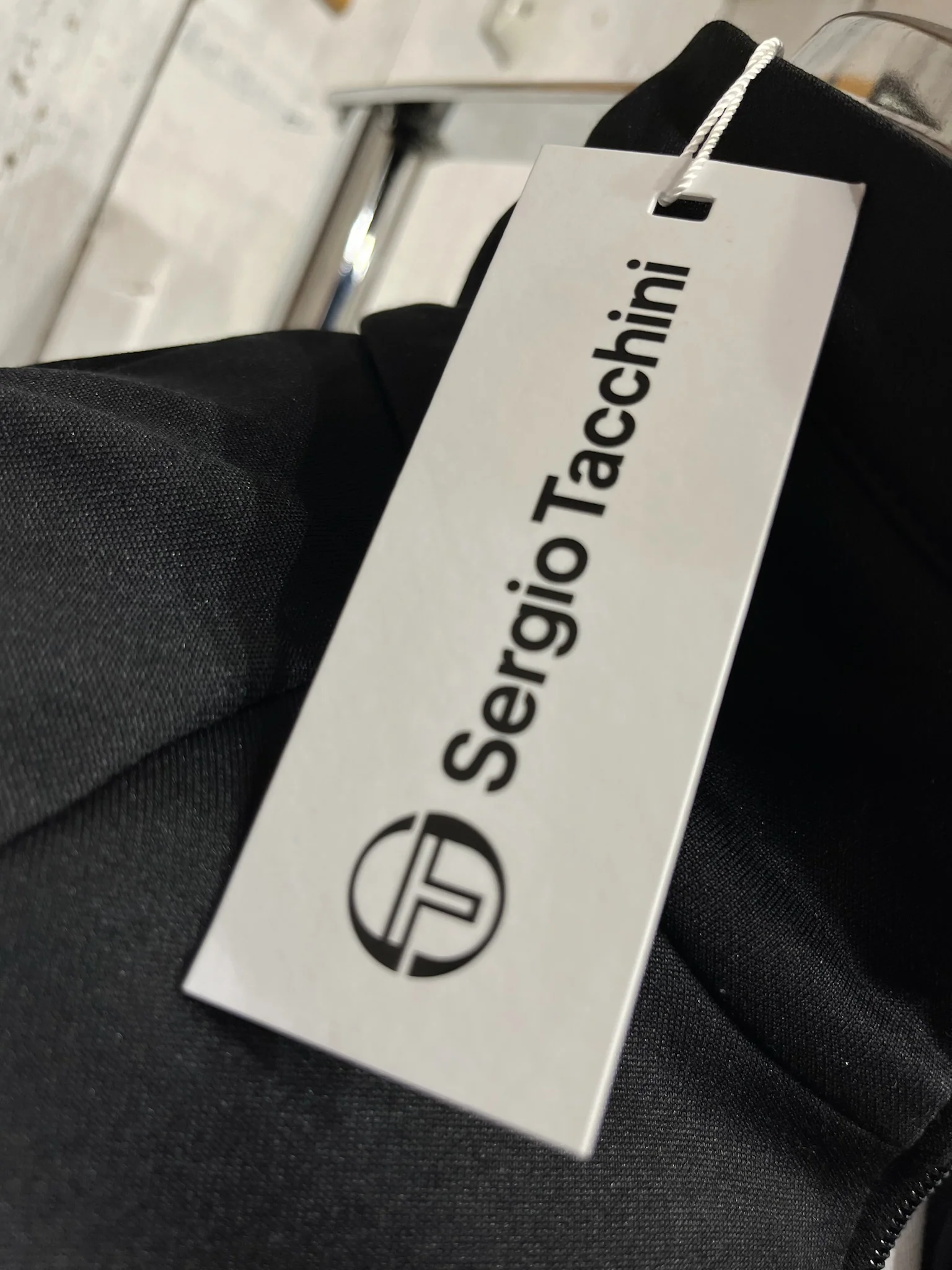 Sergio Tacchini New Dallas Track Top - Black / Quiet Shade - Image 3