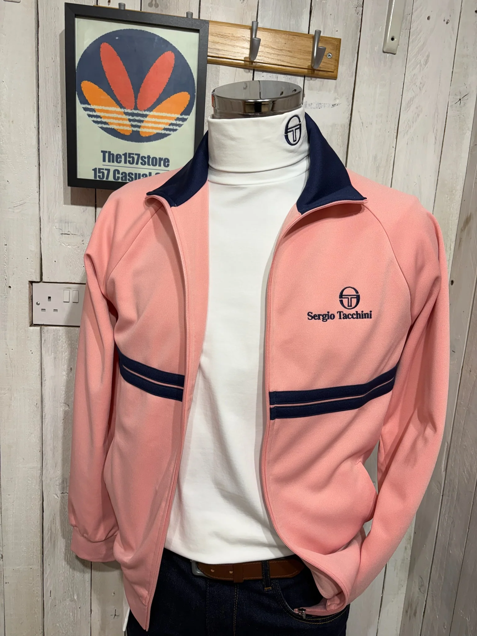 Sergio Tacchini New Dallas Track Top - Pink Quartz - Image 3