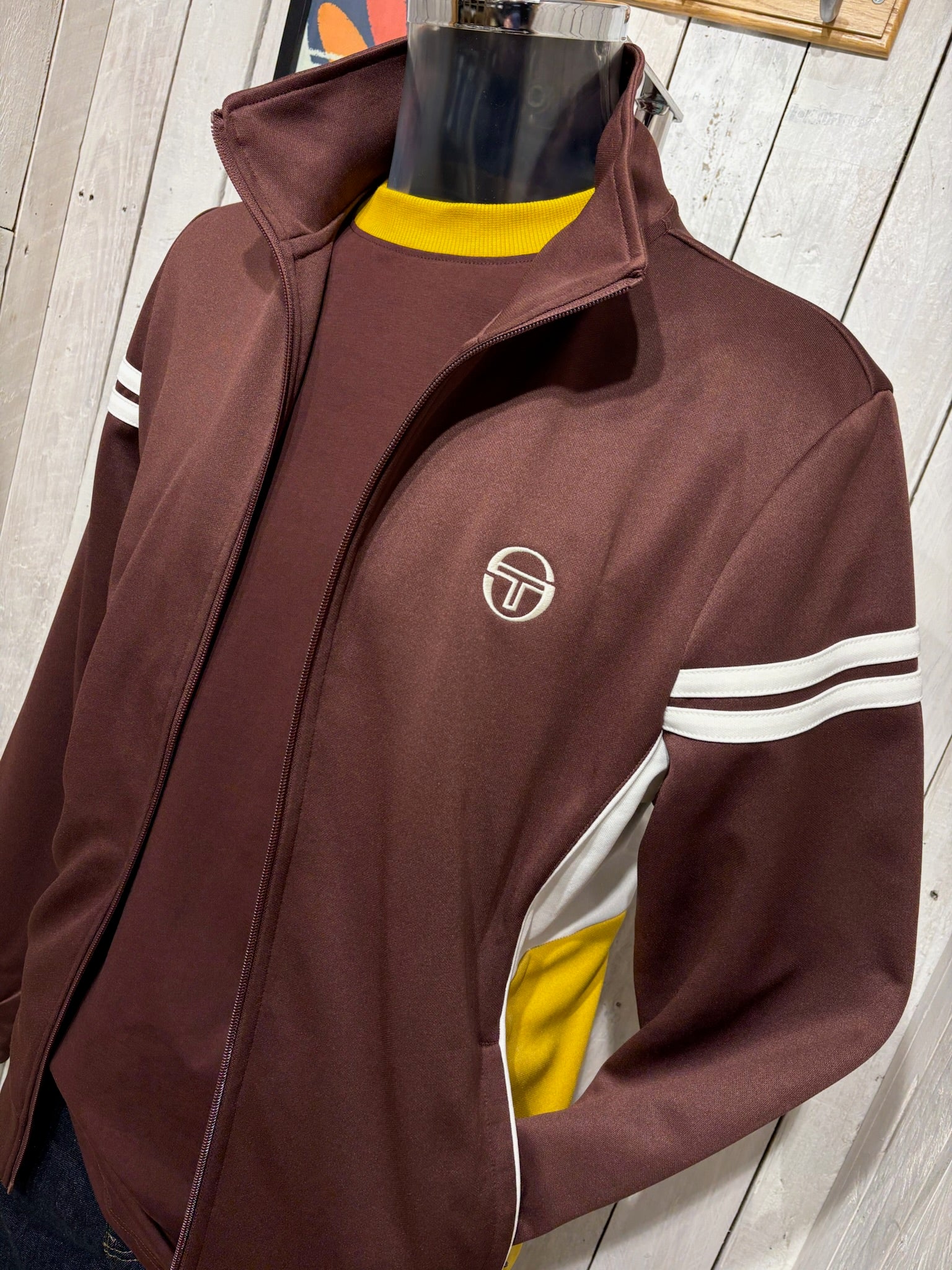 Sergio Tacchini New Mambo Track Top - NEW 2026 - Bitter Chocolate - Image 2