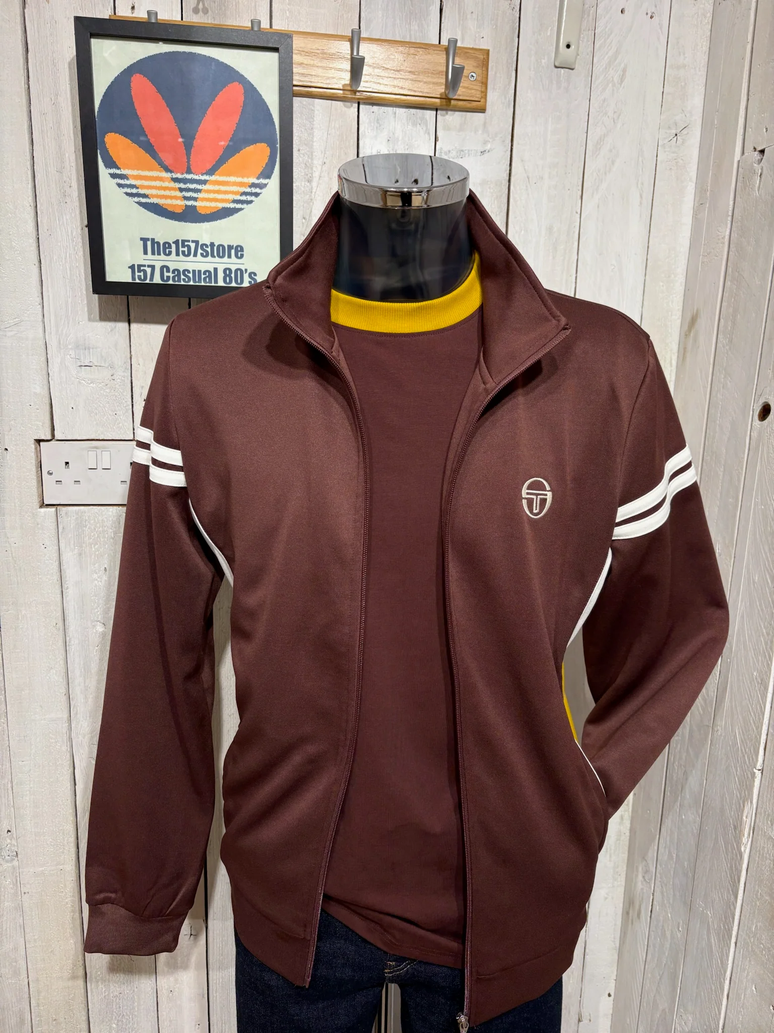 Sergio Tacchini New Mambo Track Top - NEW 2026 - Bitter Chocolate - Image 3