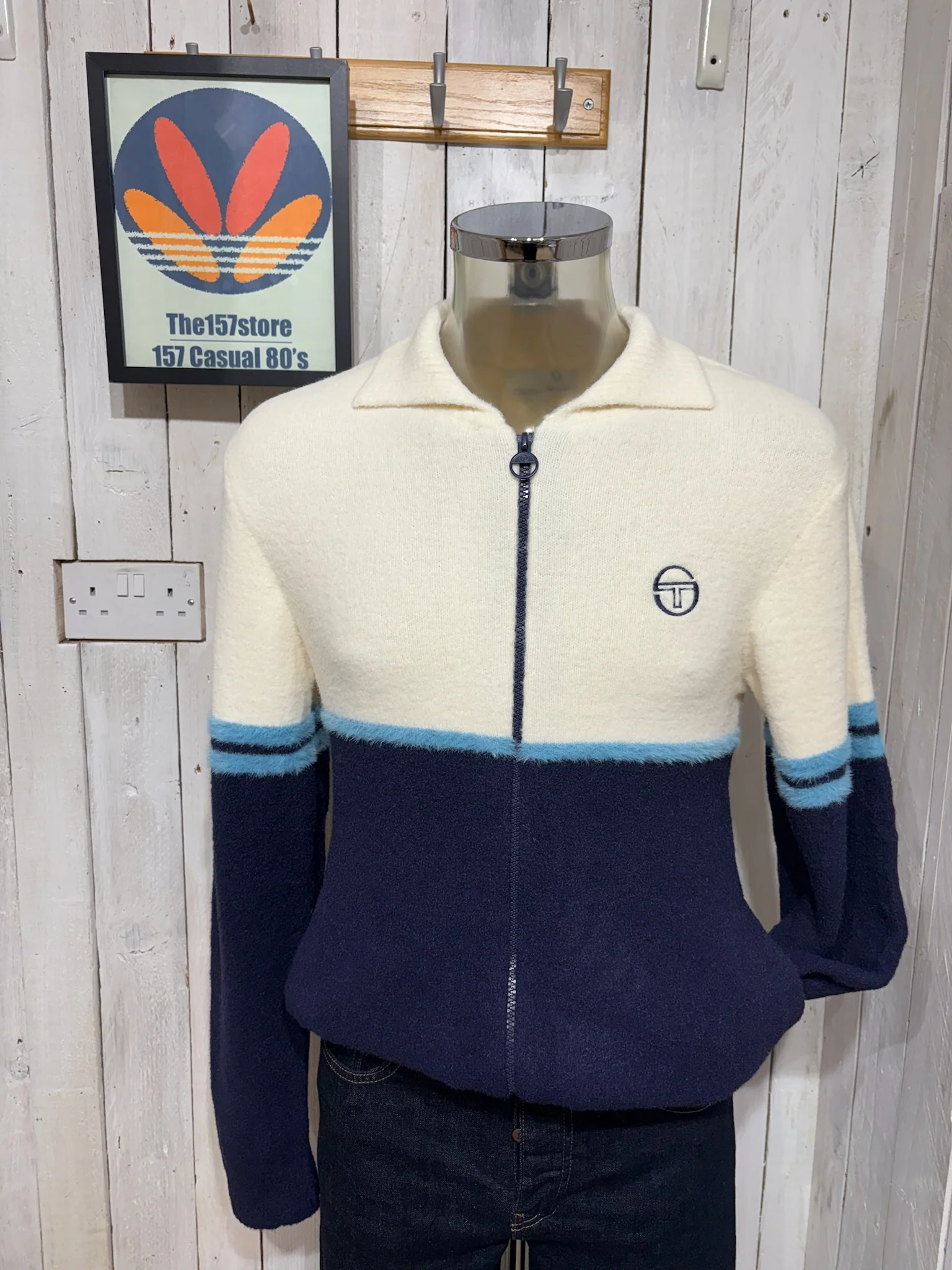 Sergio Tacchini Orion Brushed Zip Knit - Gardenia