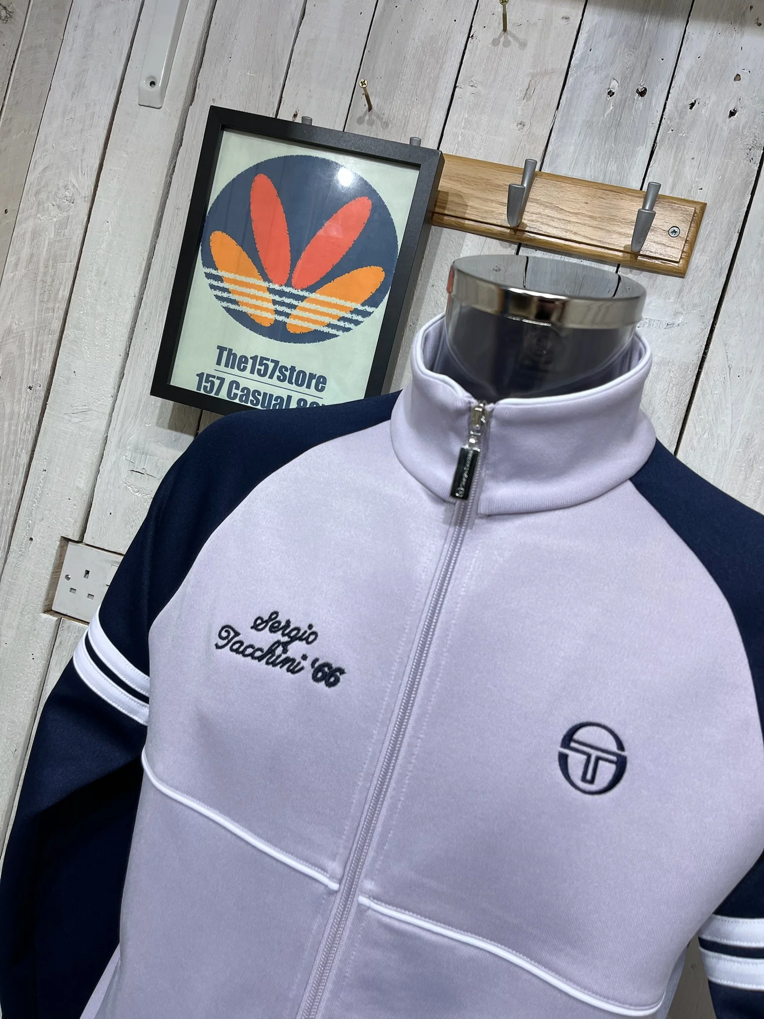 Sergio Tacchini Orion Davis Track Top - Thistle (Limited Edition Script Embroidery) - Image 2
