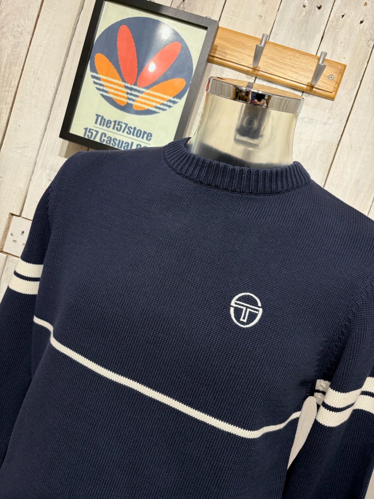 Sergio Tacchini Orion Knitted Jumper - Maritime Blue - Image 2