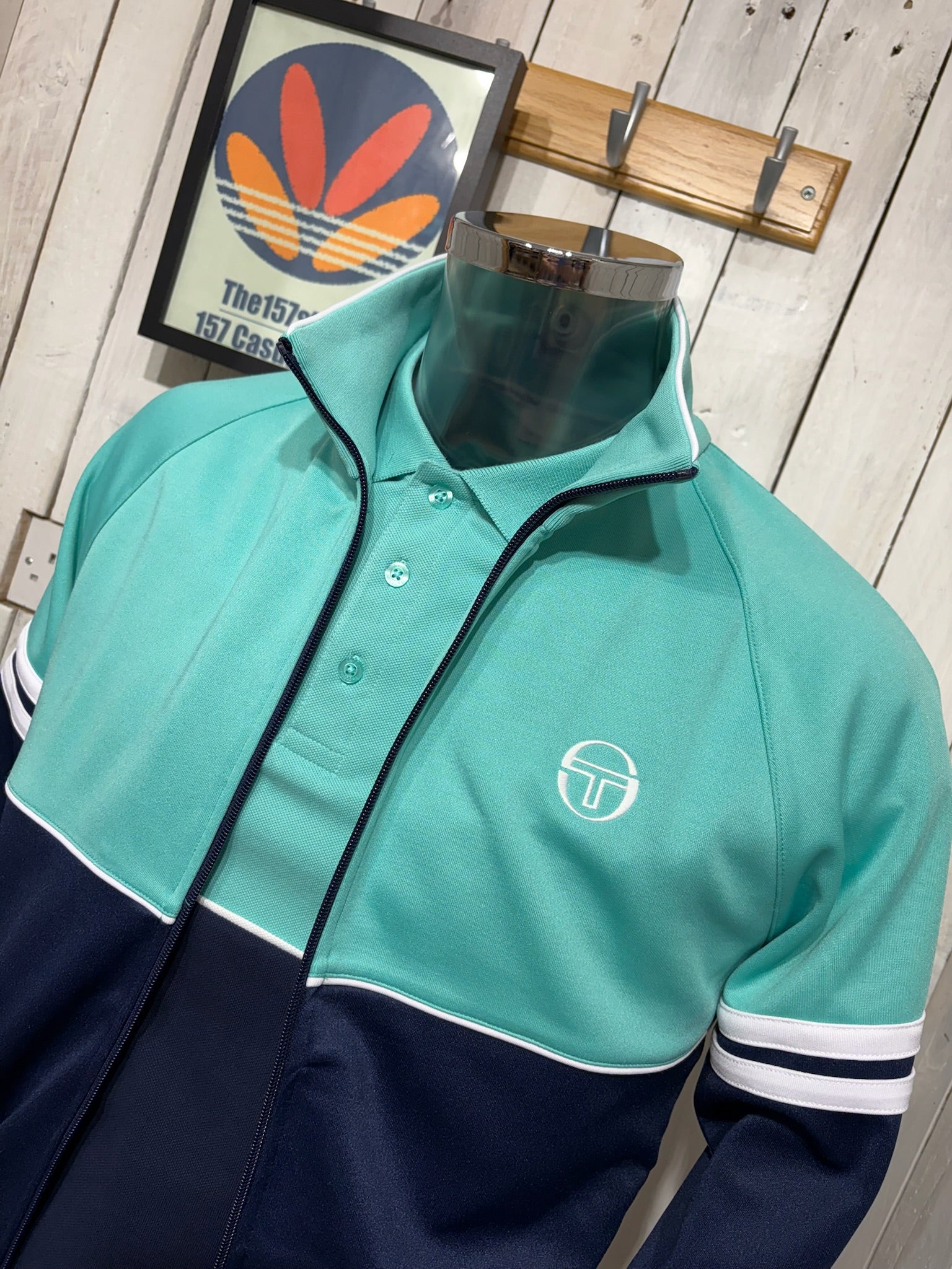 Sergio Tacchini Orion Track Top - Pool Blue/Maritime/White - Image 2