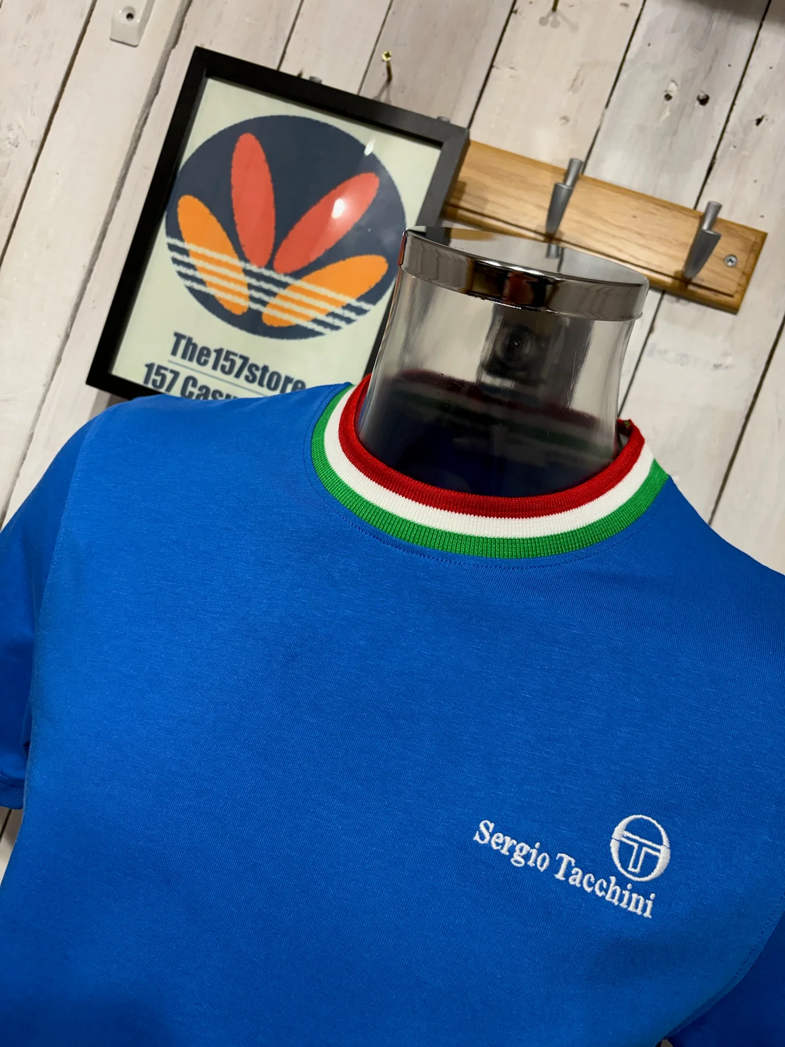Sergio Tacchini Rainer FC Tee - Strong Blue / Adrenaline Rush - Image 2