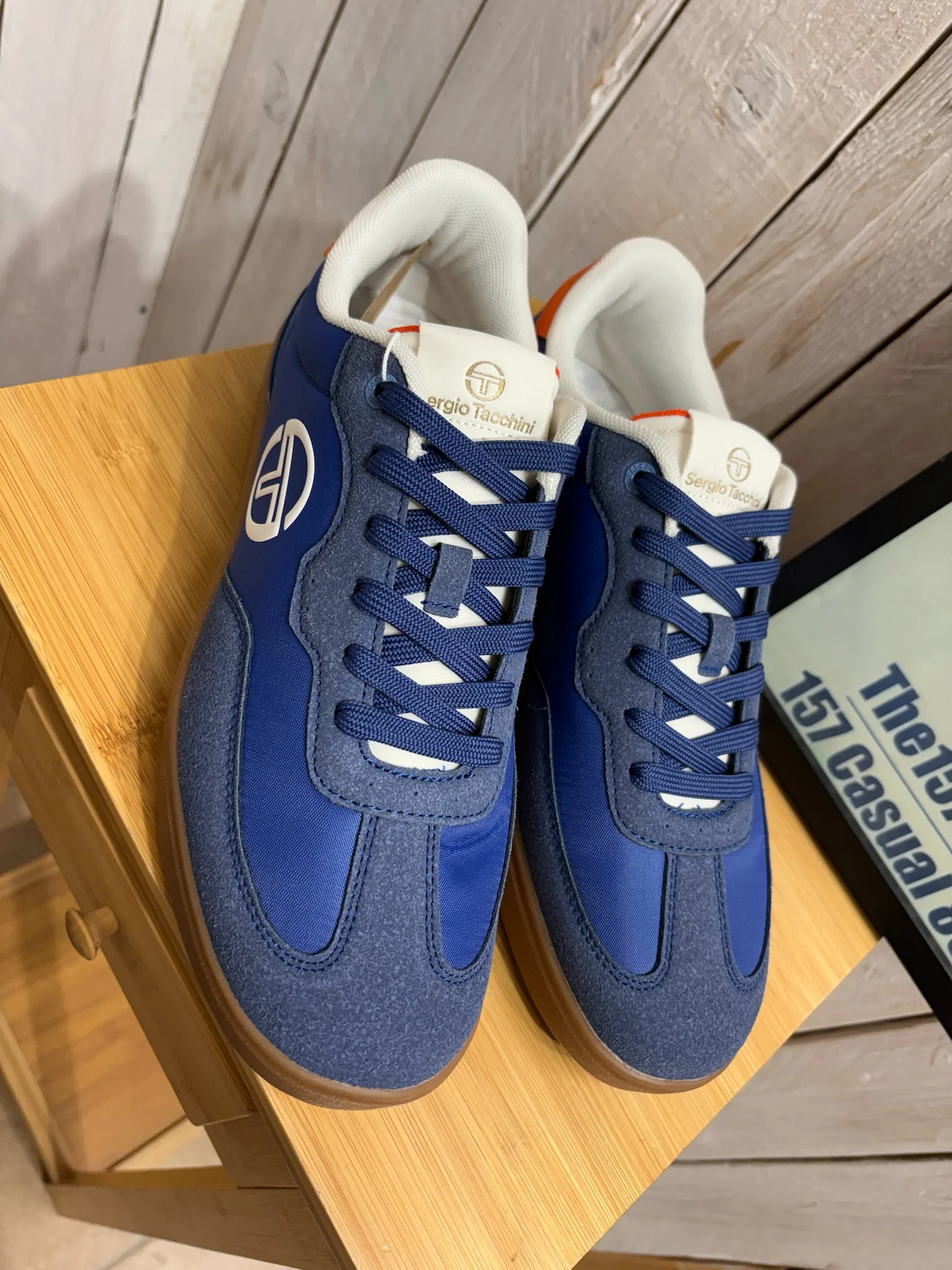 Sergio Tacchini Riviera Trainers - Bijou Blue Cork 4925 - Image 4