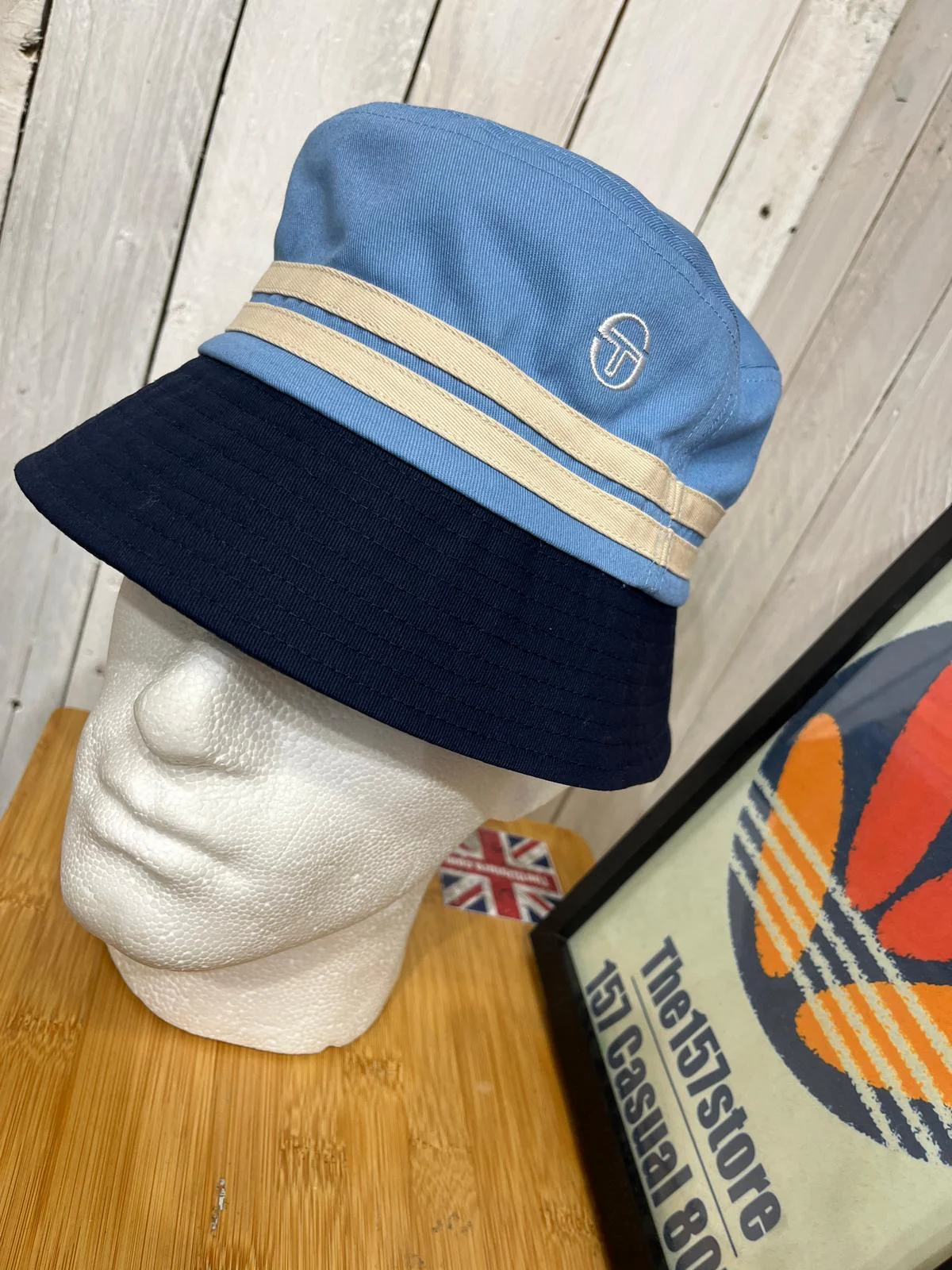 Sergio Tacchini Stonewoods Bucket Hat - Clear Sky