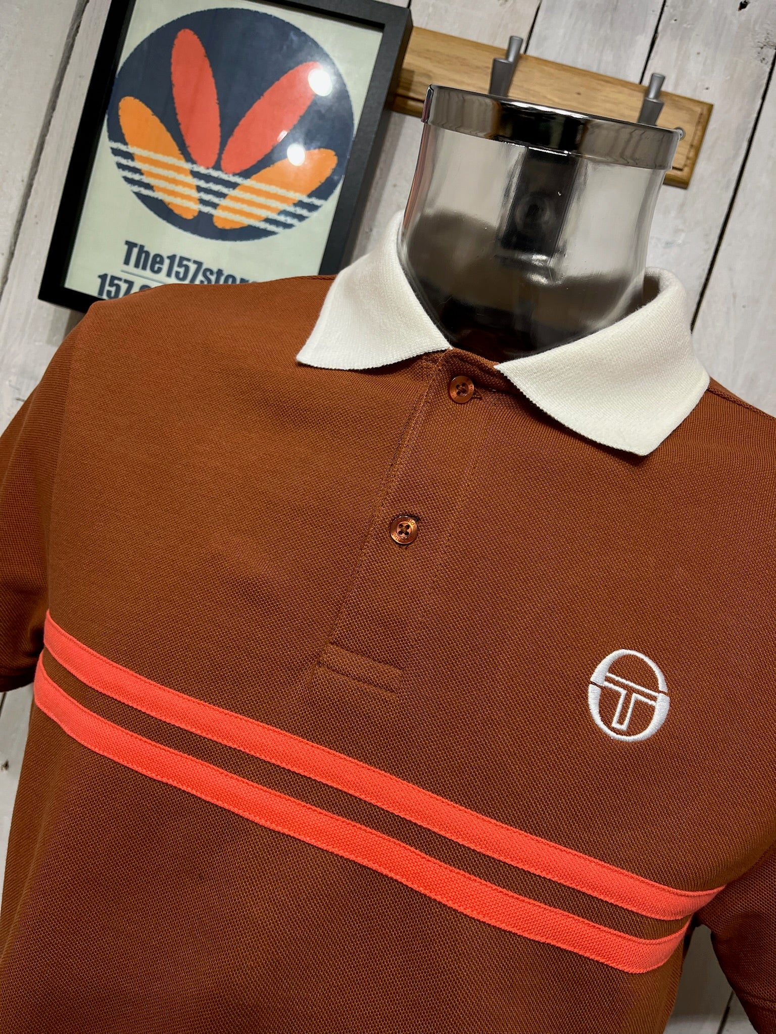 Sergio Tacchini Supermac Polo - Mocha - Image 3