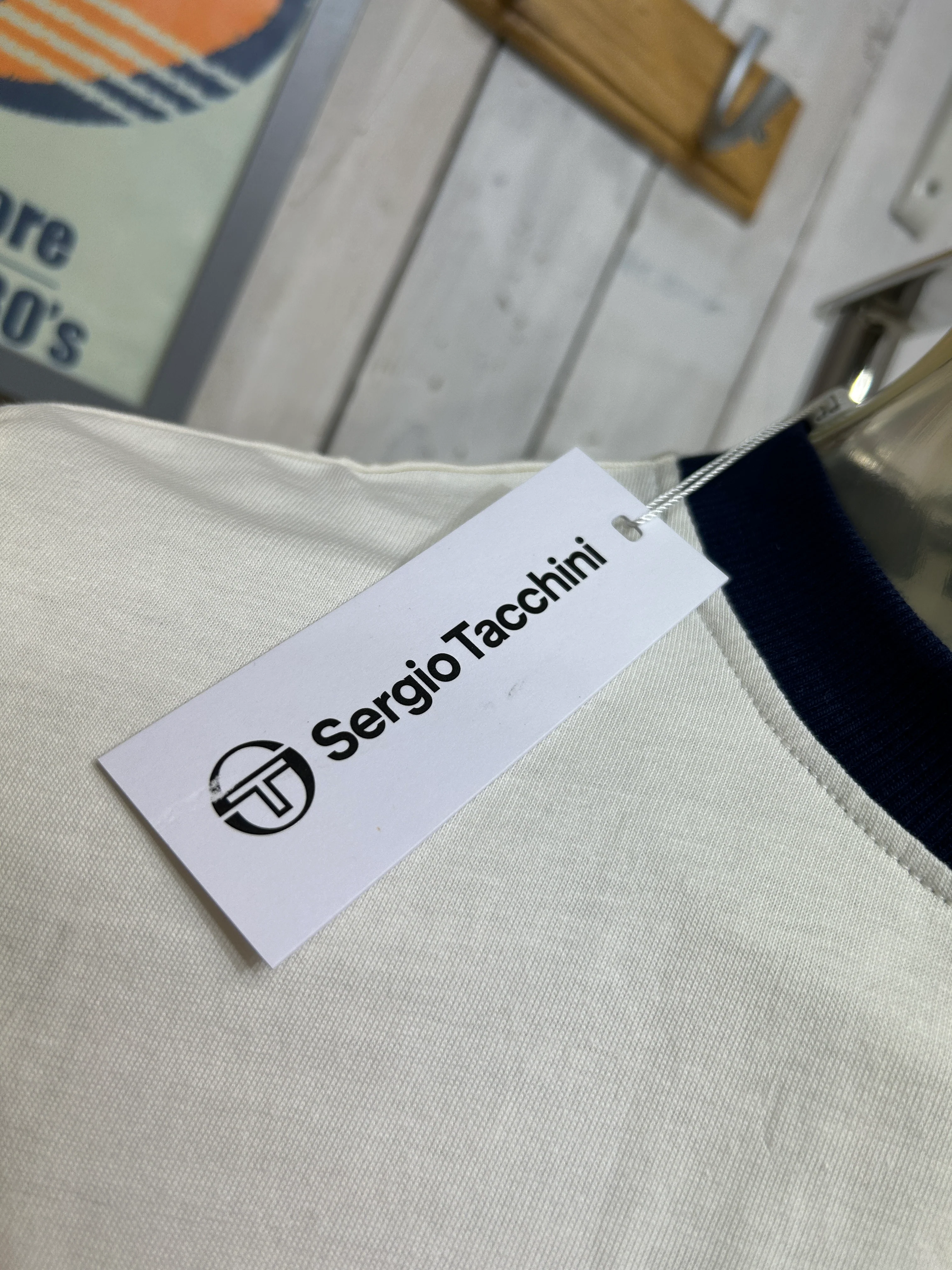 Sergio Tacchini Supermac Tee - Gardenia - Image 3