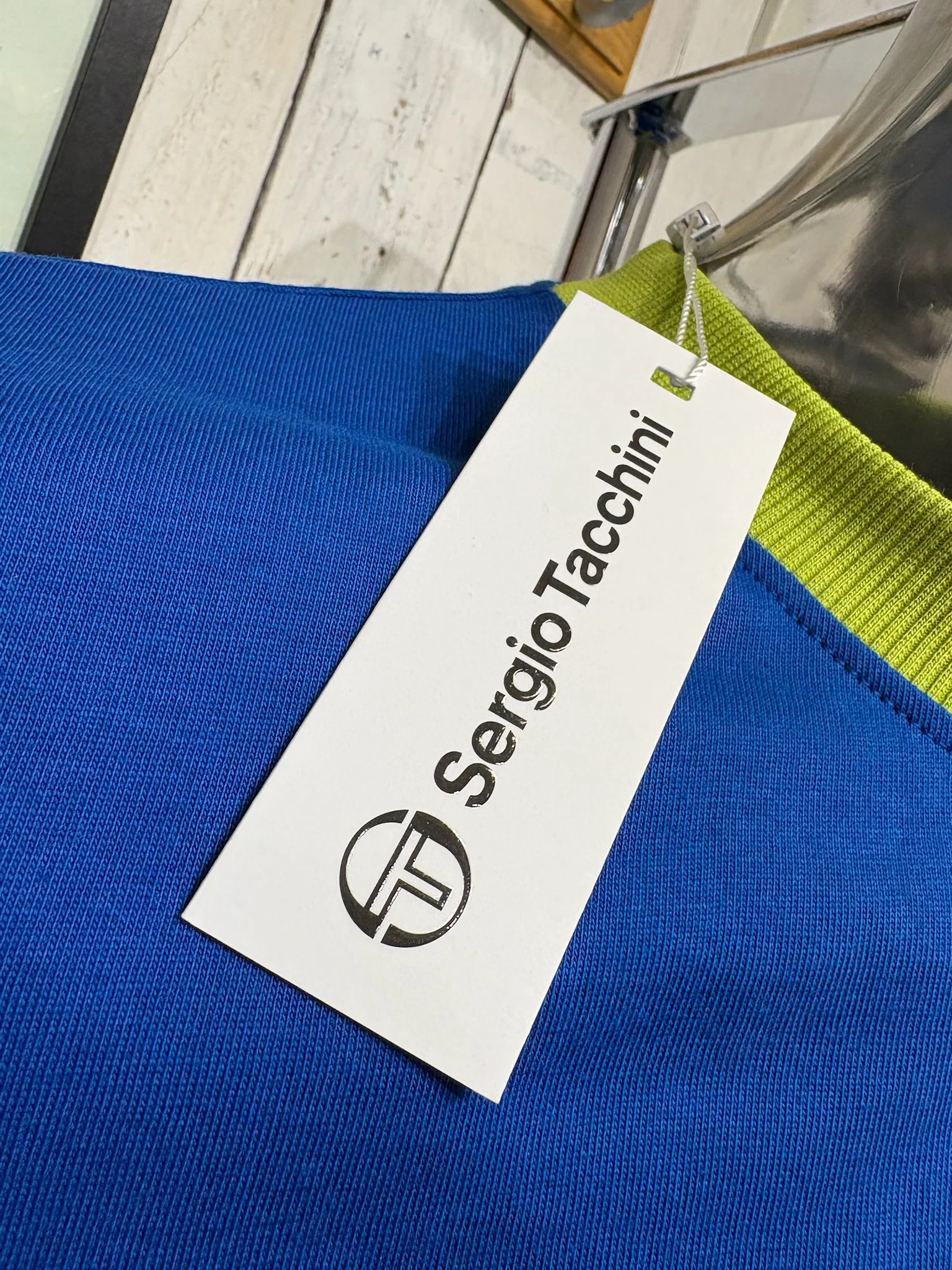 Sergio Tacchini Supermac Tee - Nautical Blue - Image 3