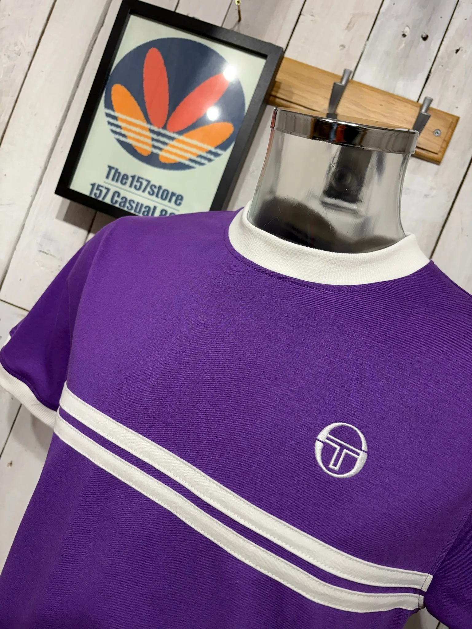 Sergio Tacchini Supermac Tee - Pansy/Gardenia - Image 2
