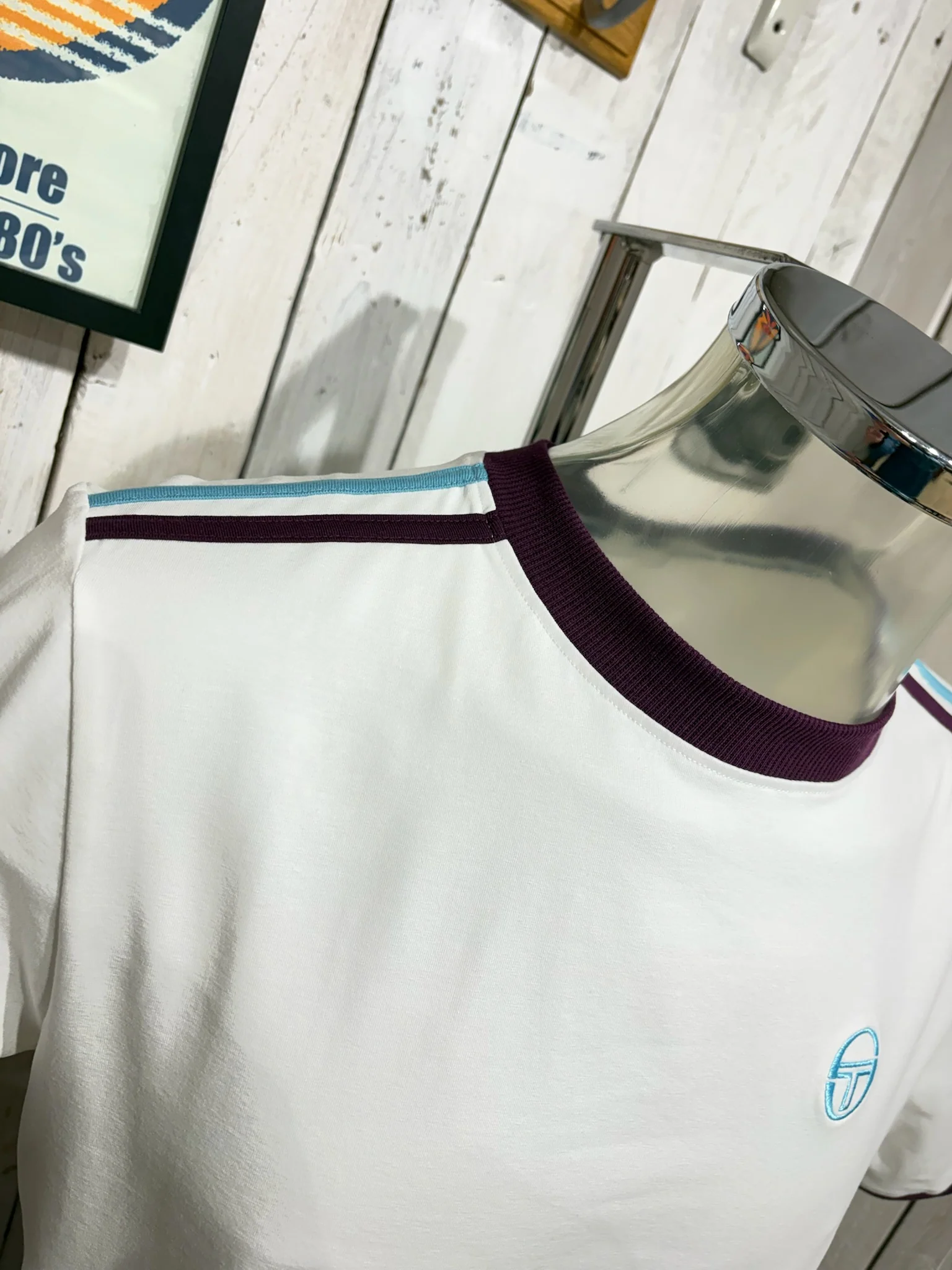 Sergio Tacchini Triste Tee - Gardenia / Winter Bloom - Image 2