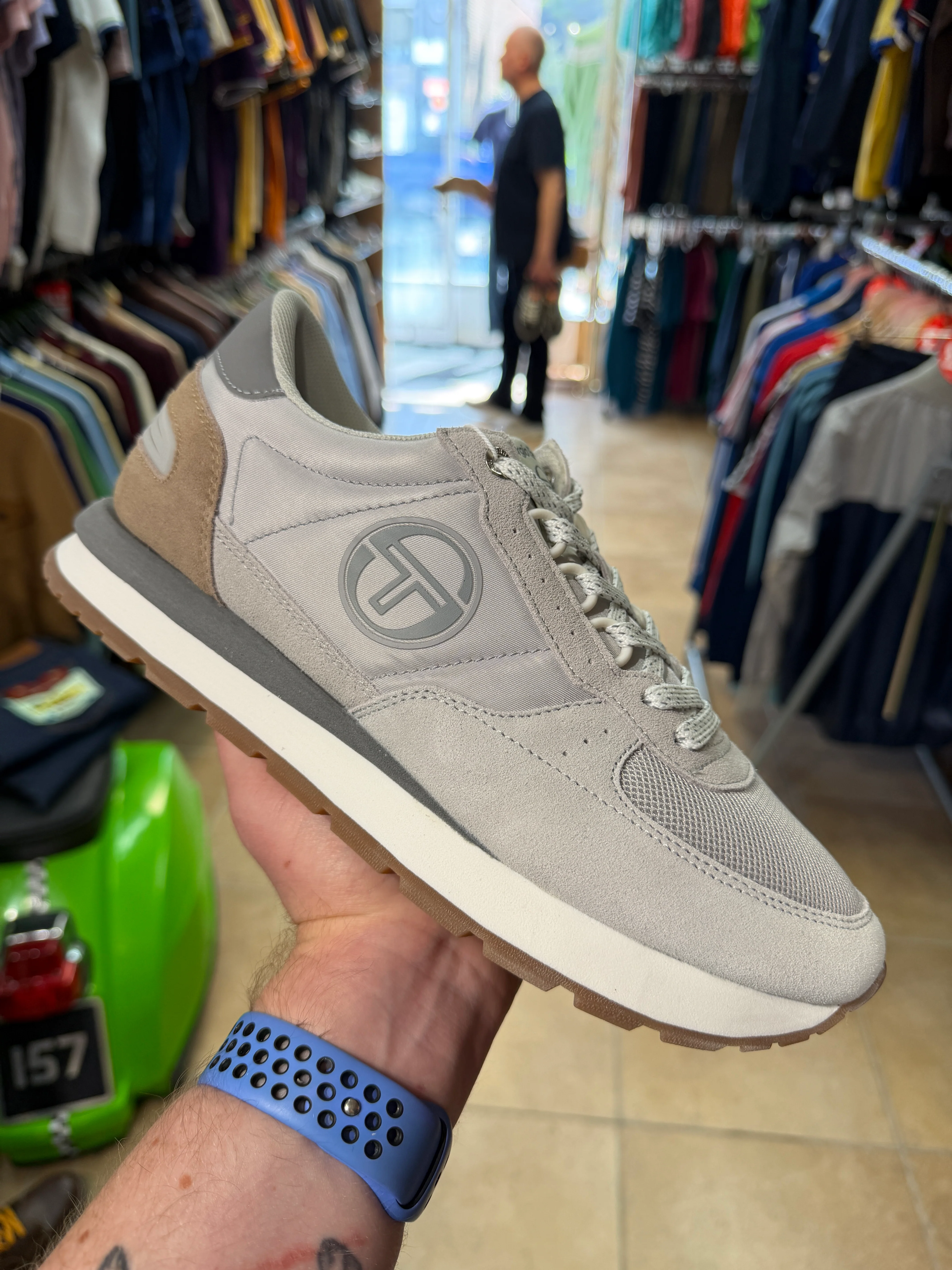 Sergio Tacchini Venezia Trainers - Light Grey Ice 1215 - Image 3
