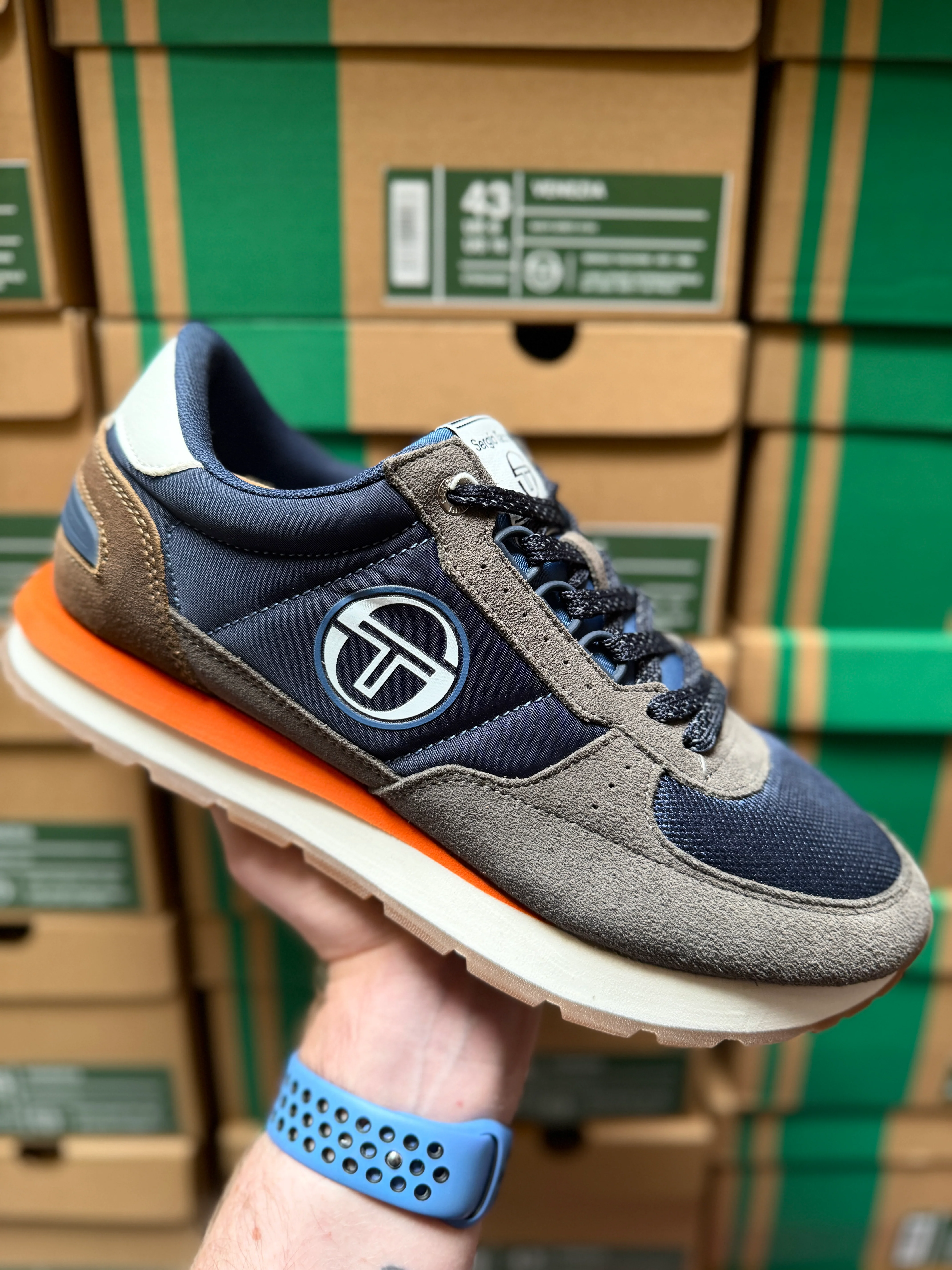 Sergio Tacchini Venezia Trainers - Navy Grey 0194 “Tanta Passione”
