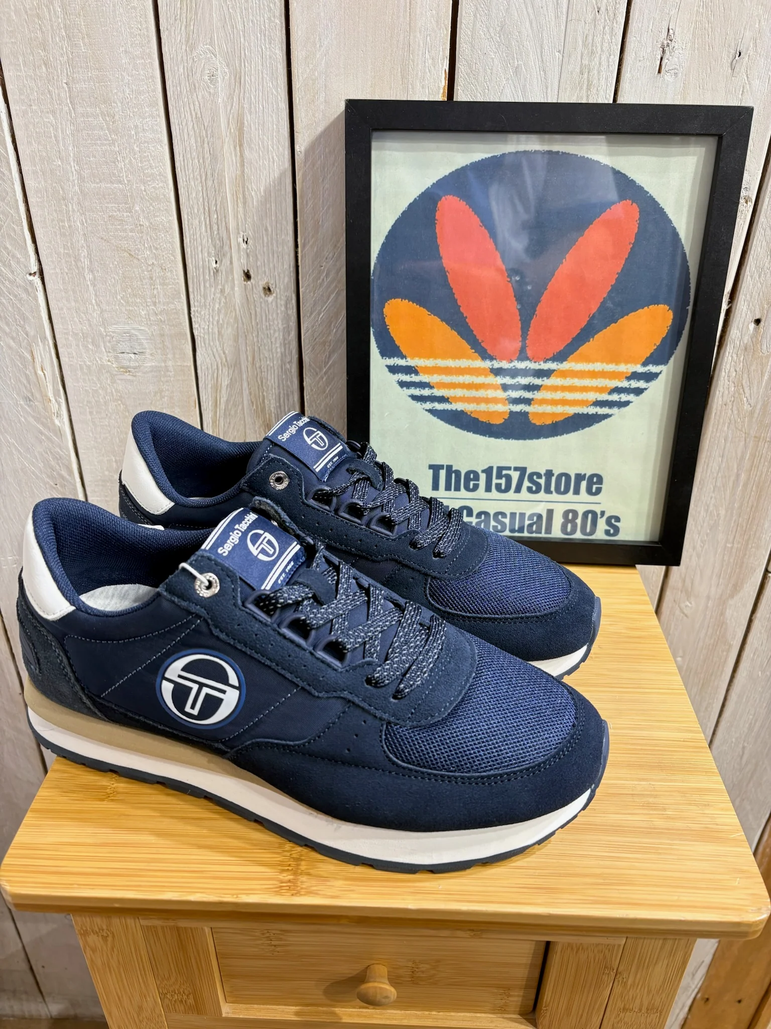 Sergio Tacchini Venezia Trainers - Navy/Lake White - Image 2