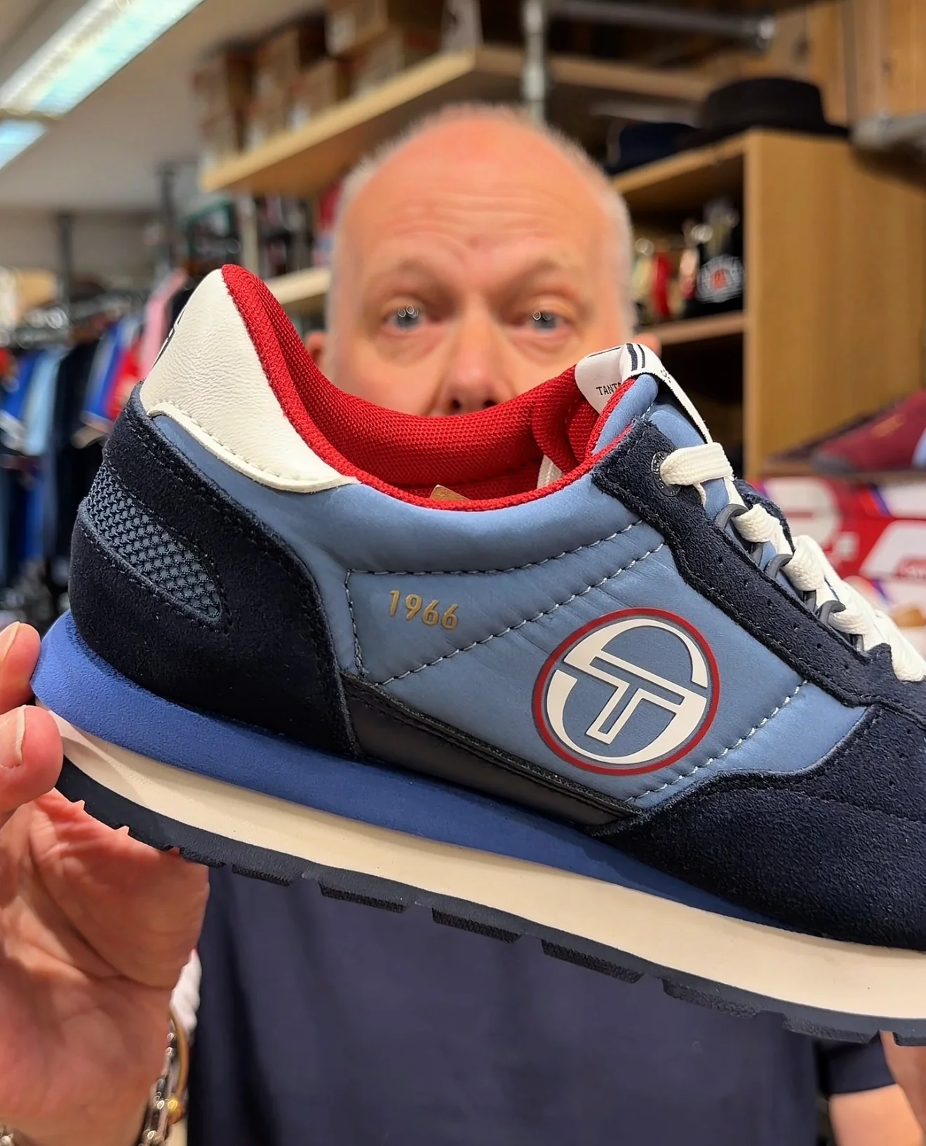 Sergio Tacchini Venezia '1966' Trainers - Navy/Light Navy 3496 - Image 2