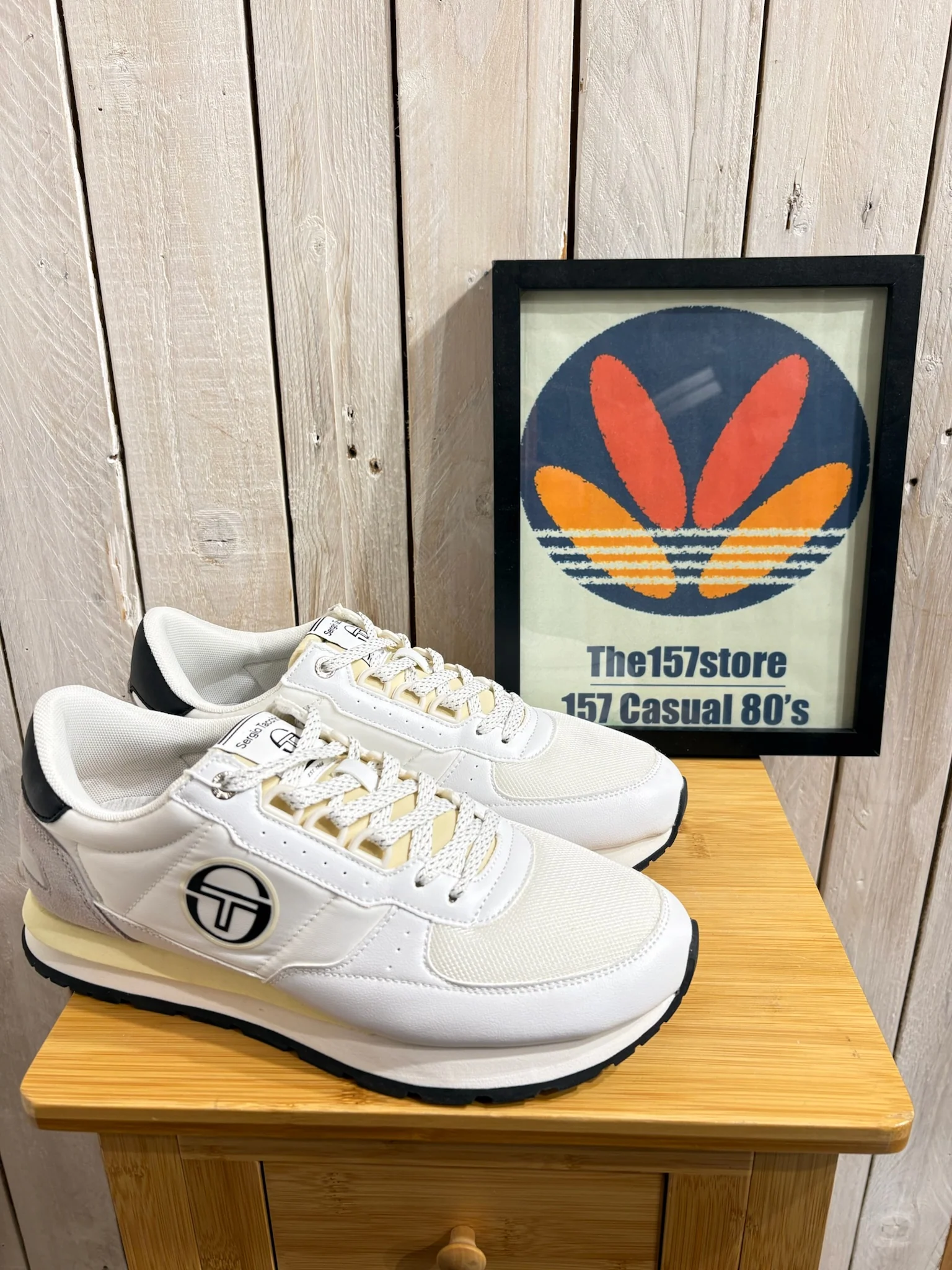 Sergio Tacchini Venezia Trainers - White Black Lemon 0062