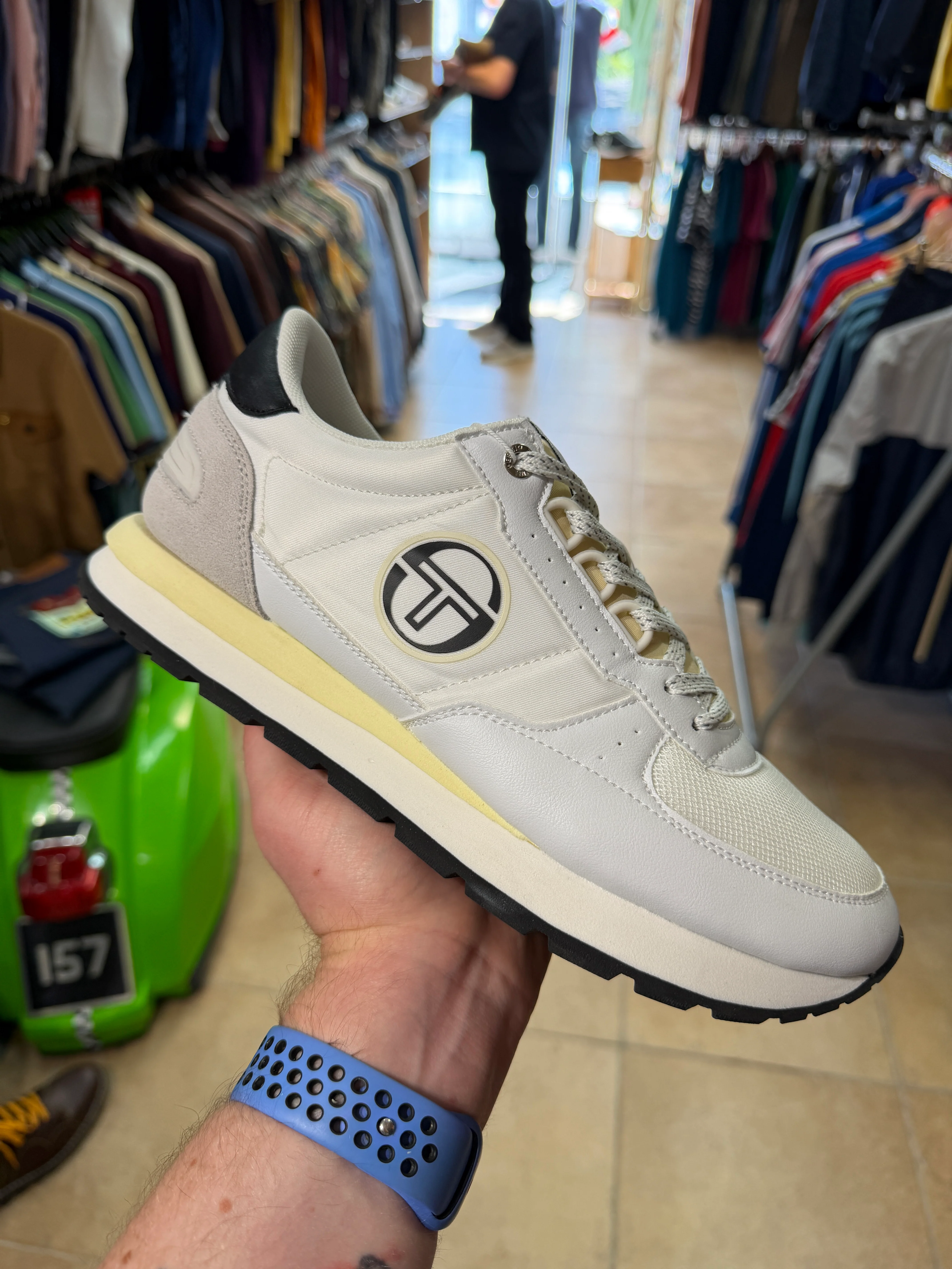 Sergio Tacchini Venezia Trainers - White Black Lemon 0062 - Image 2