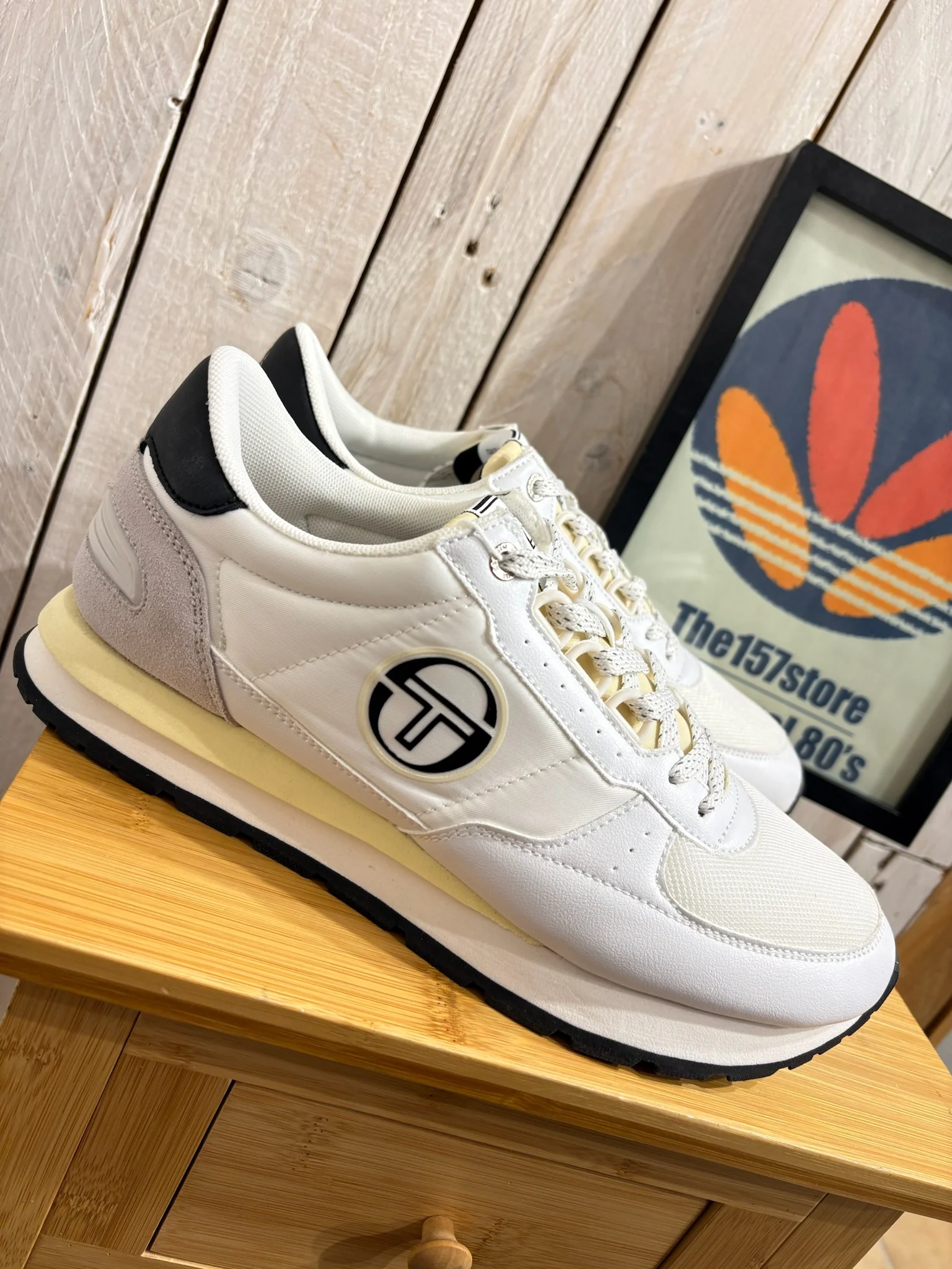 Sergio Tacchini Venezia Trainers - White Black Lemon 0062 - Image 3