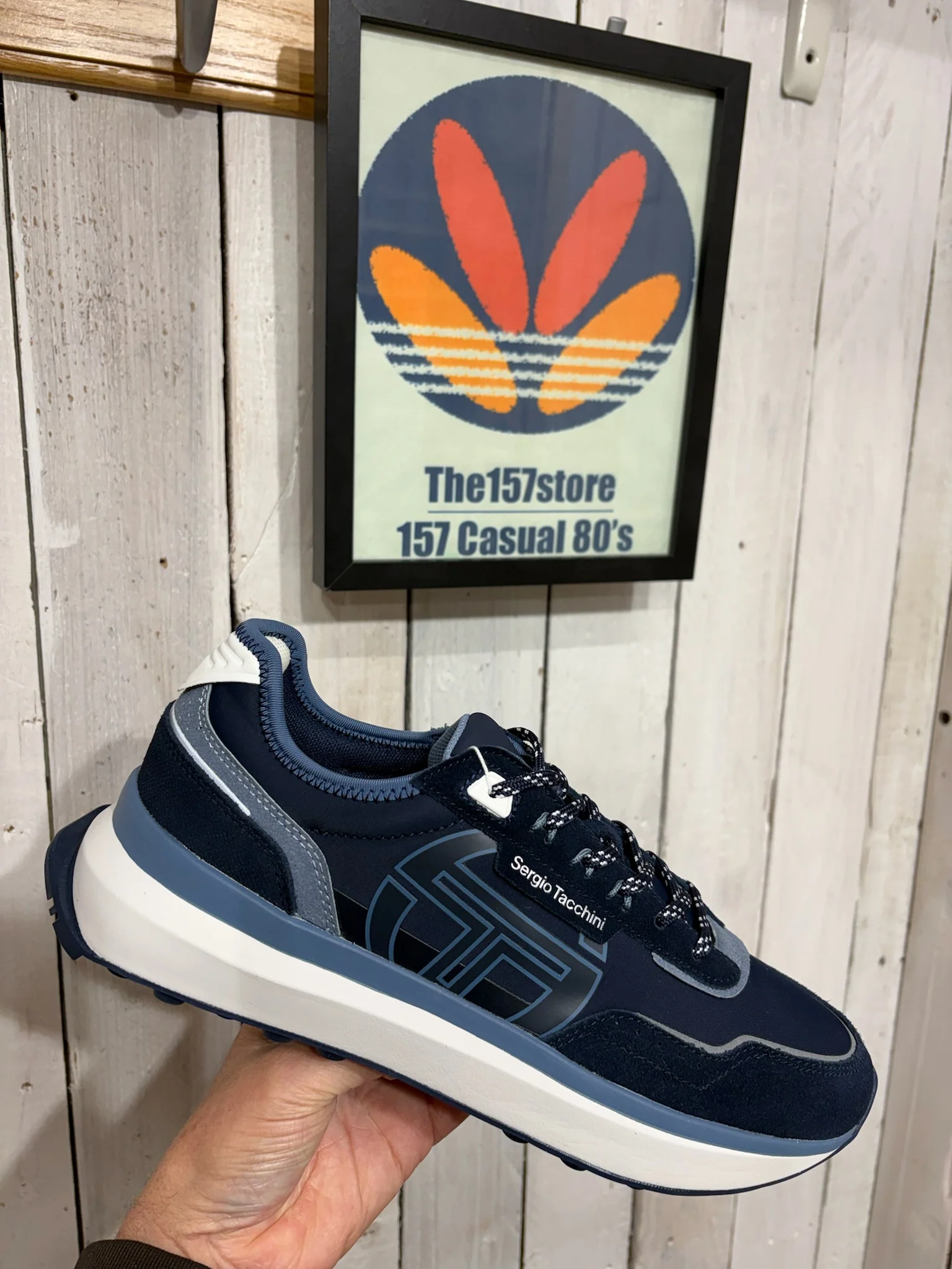 Sergio Tacchini Verona Trainers - Navy Spring Lake White 4776 - Image 3