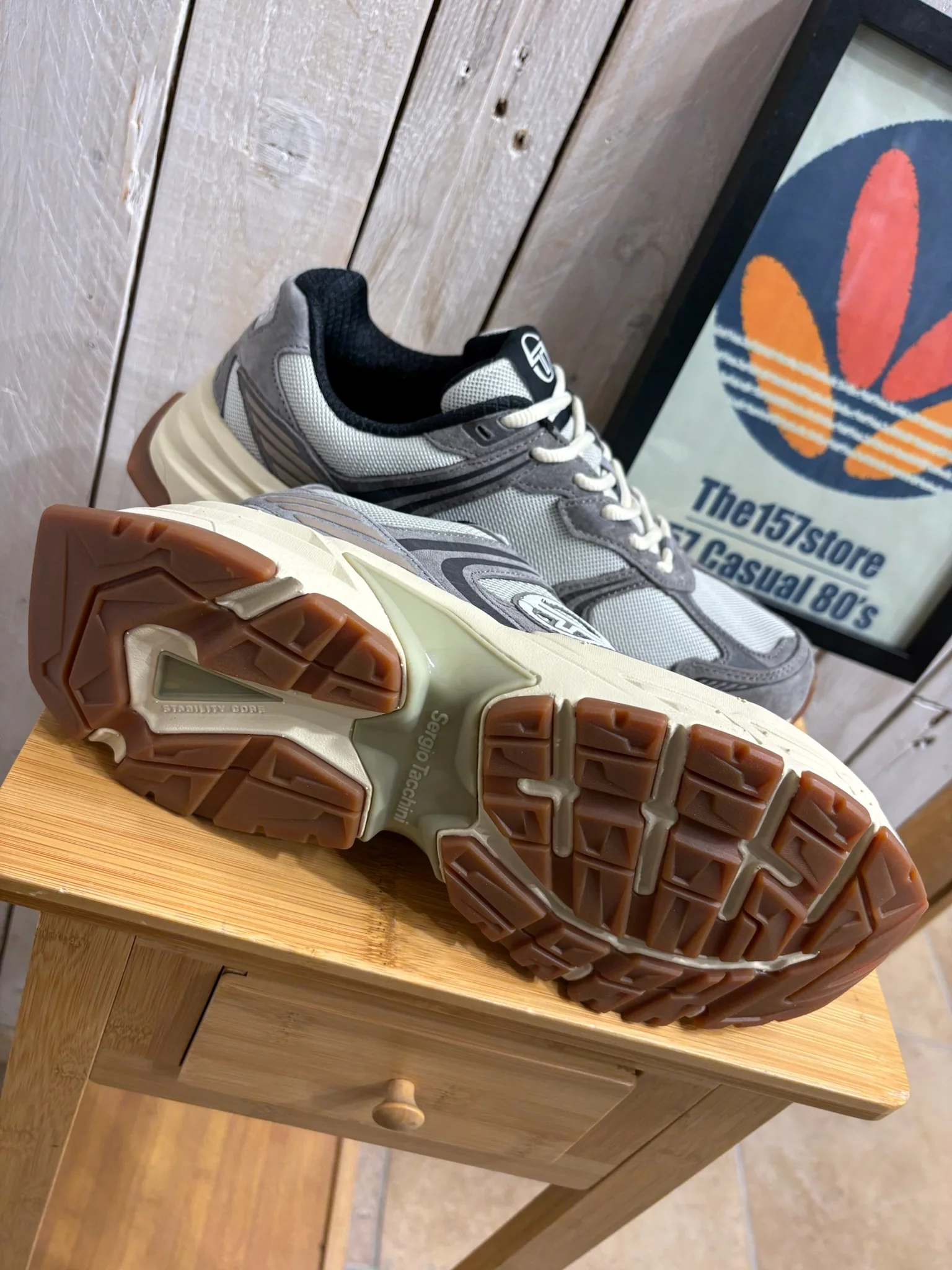 Sergio Tacchini Y2K Marathon Trainers - Seed Pearl Silver Birch 3646 - Image 2
