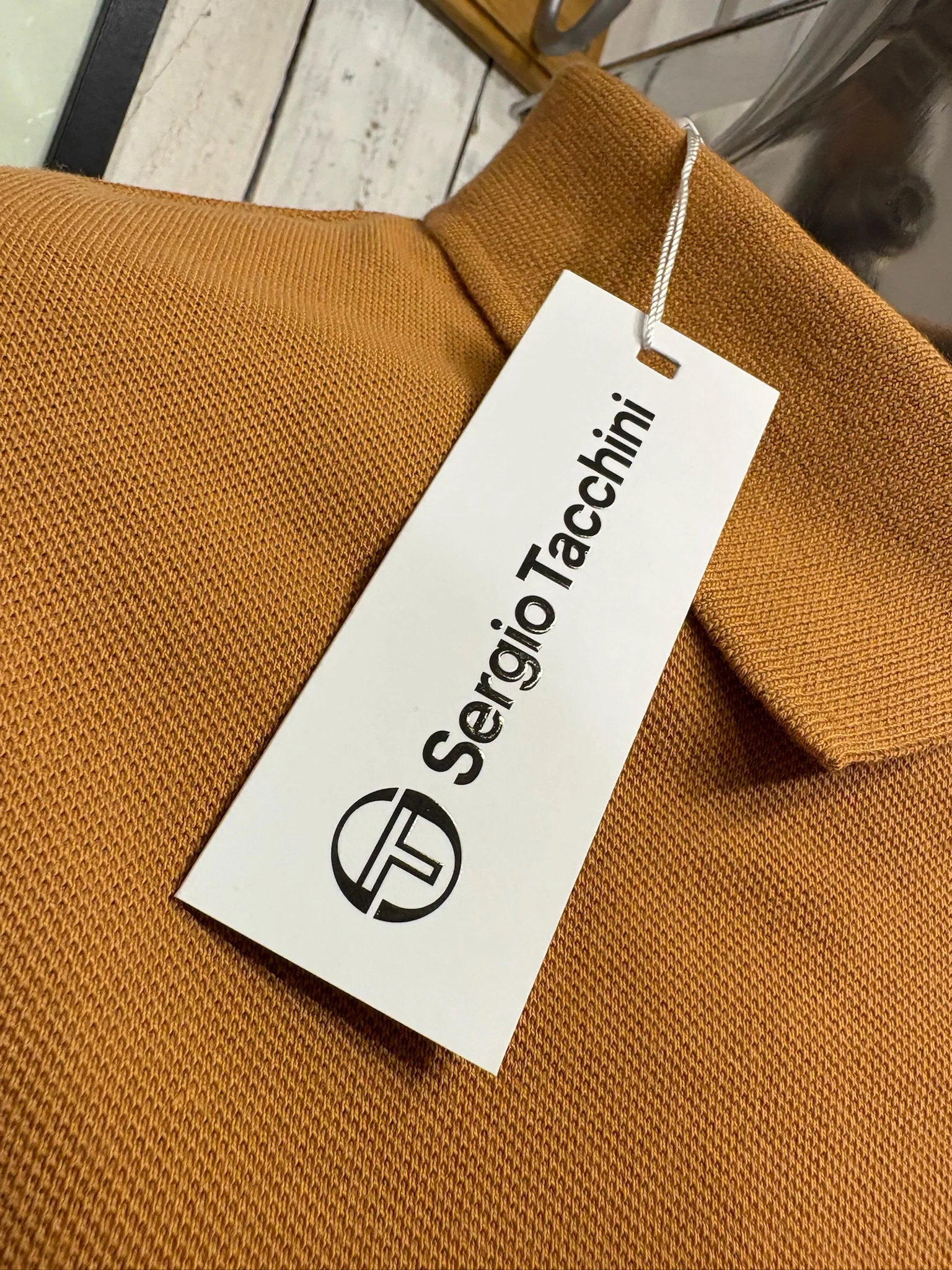 Sergio Tacchini Youngline Polo - Biscuit Thistle - Image 3