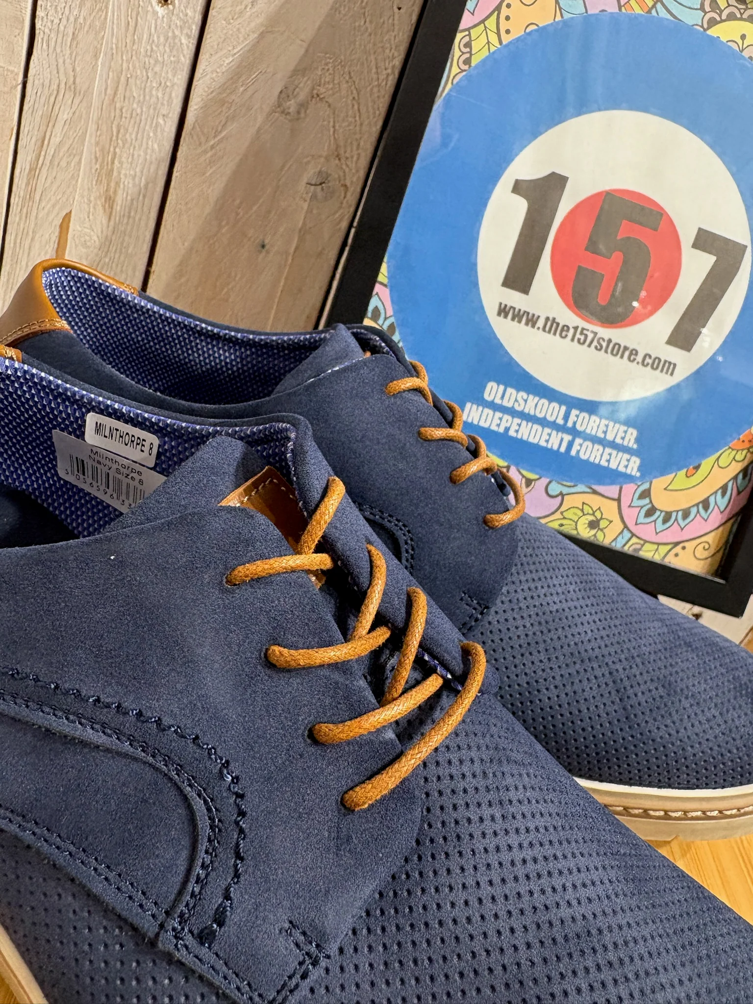 Southwell POD Style Shoes - Navy - Image 2